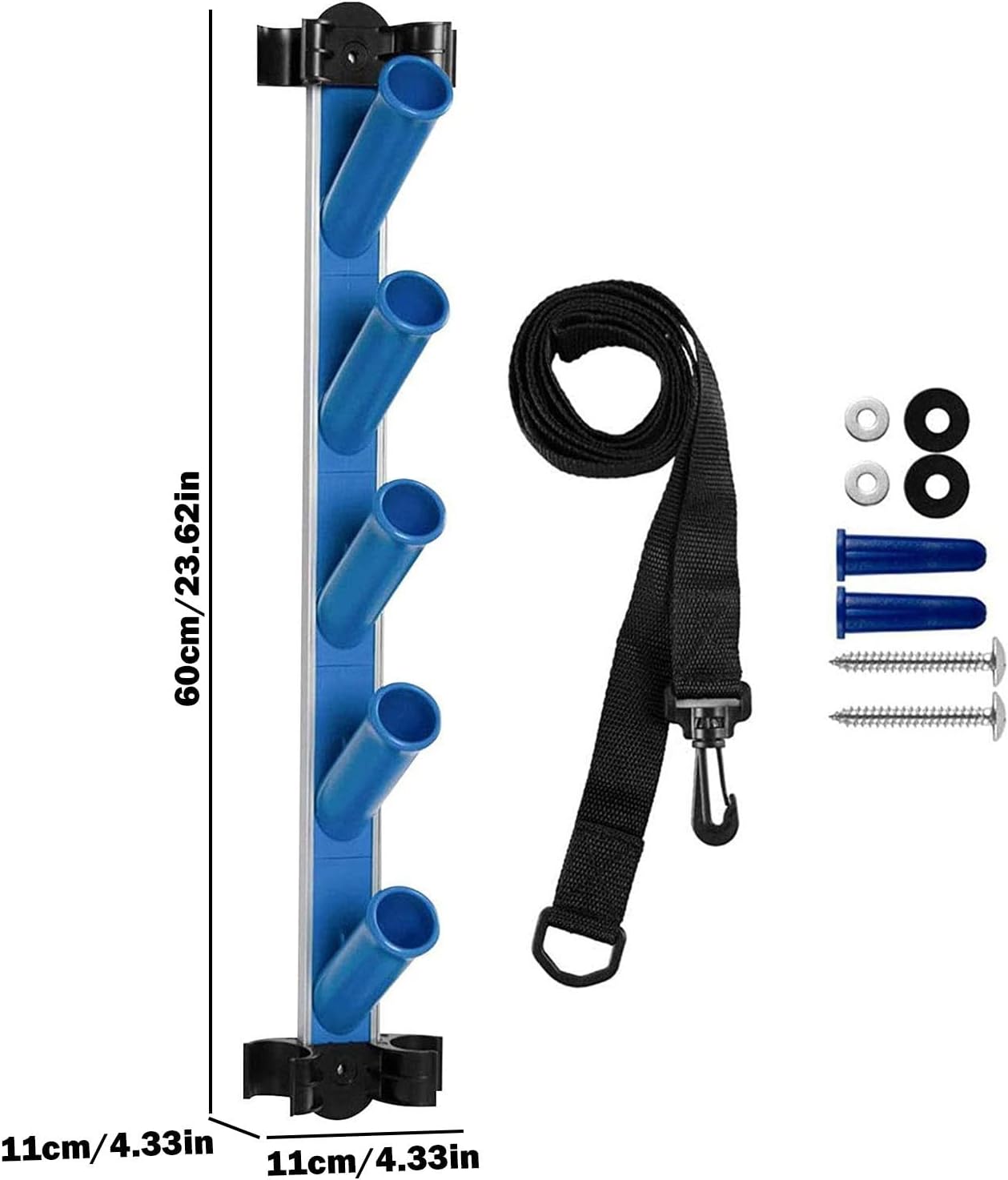  Generisch Stockage D'accessoires De Piscine, Stockage D'accessoires De Piscine | Crochet De Clôture Pour Organisateur D'équipement De Piscine - Porte-outils Multifonction Pour Filet De Skimmer, Tuyau,