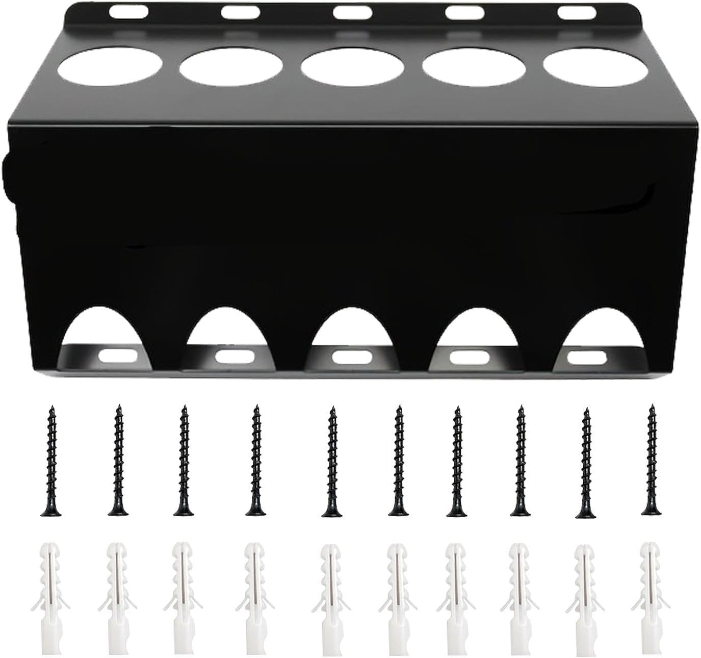 GENERIC Support Mural Pour Tube De Calfeutrage | 5 Fentes De Rangement Pour Scellant, Organiseur De Mastic à Craie – Pour Plombiers, électriciens, Bricoleurs, Charpentiers, Maison, Garage, Chantier, Magasin