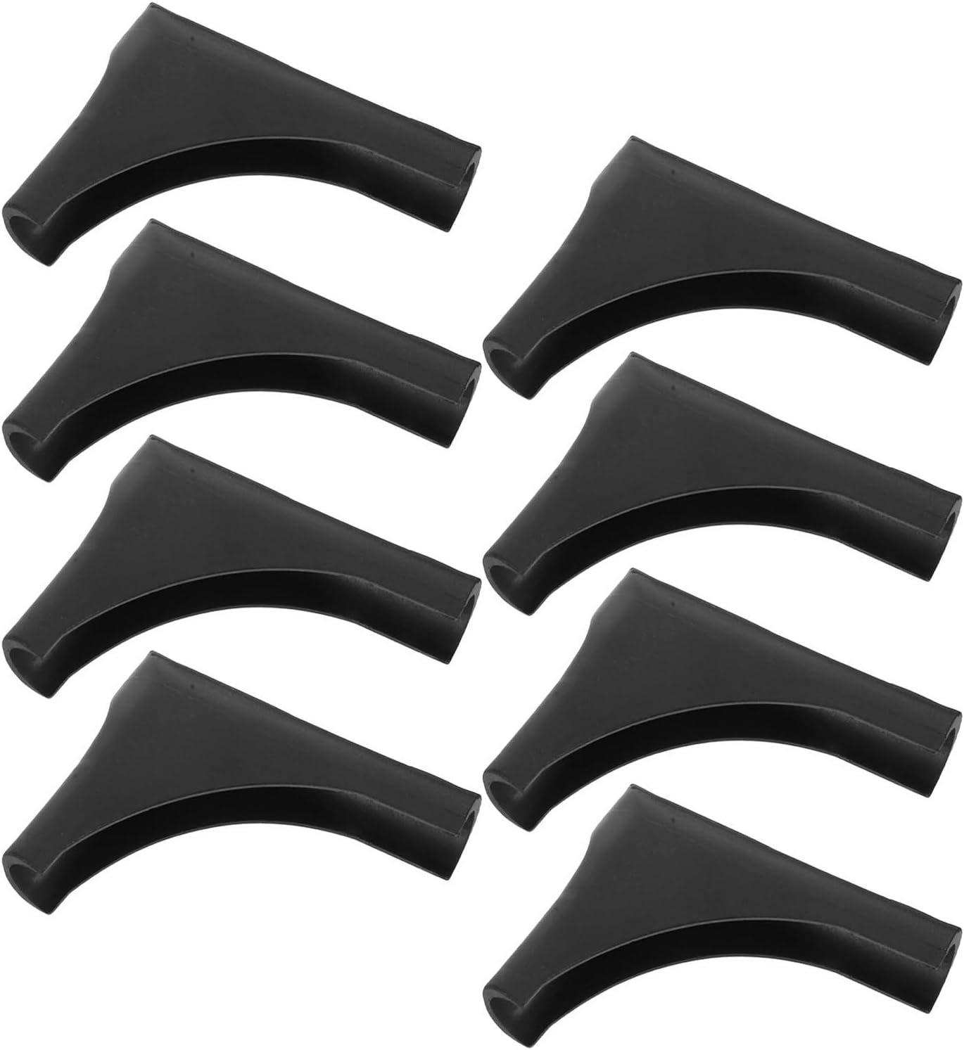  STOBAZA 8 Pièces Protège-pieds Noirs En Plastique Pour Étendoir à Linge, Protection Antidérapante Polyvalente Pour Balcon Et Pelouse, Résistant La Pluie Soleil