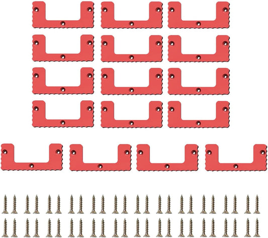  Lot De 16 Taquets De Montage Pour Système De Rangement Mural En Plastique ABS Robuste, Pour Atelier, Garage, Camion, Véhicule