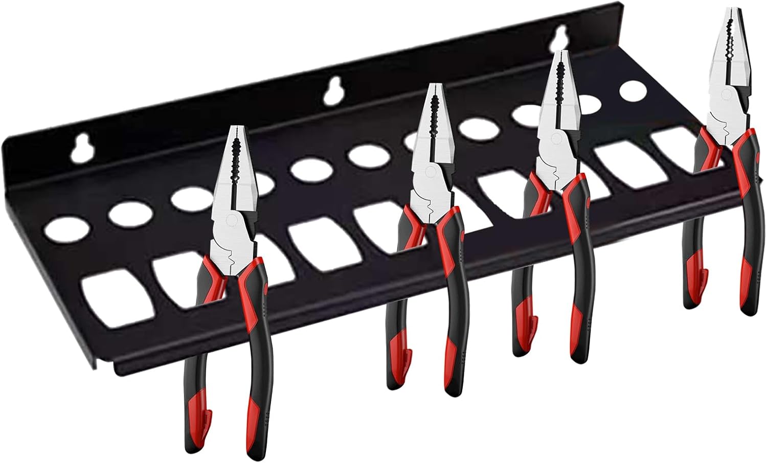 GENERIC Organiseur De Pinces | Support Mural Robuste Pour Pinces à Molette, Clé, Tournevis, Ciseau, Outil De Levier Pour Atelier, Bureau, étagère, Banc, Tiroir