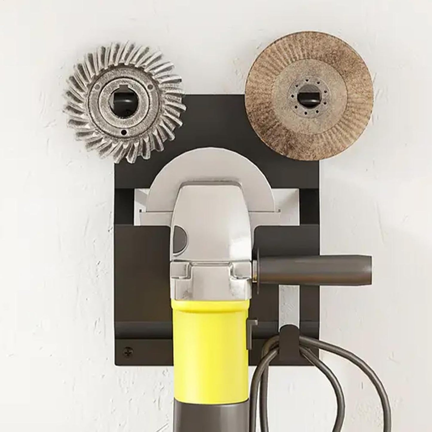  Support Mural Pour Outils D'atelier, Polisseuses, 15 X 20 X 3 Cm, Robuste Et Multifonctionnel, Pour Garage, Magasin, Organisateur D'outils Peu Encombrant