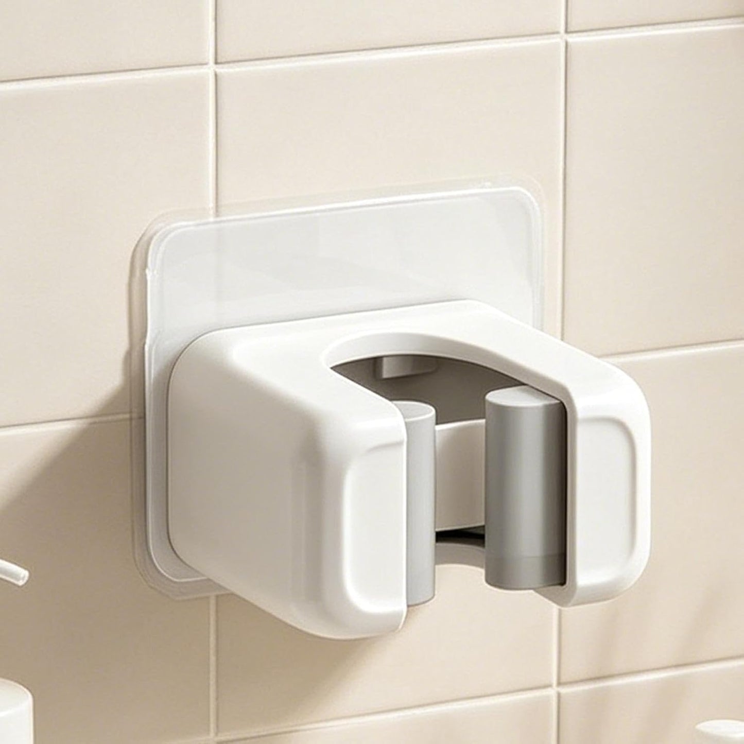 GENERIC Support De Balai Adhésif Robuste, Support De Balai Adhésif, 5,9 X 4,8 X 4,9 Cm, Support Portable Avec Forte Adhérence, Organiseur Robuste, Support Mural De Style Moderne Avec Construction, Accessoire