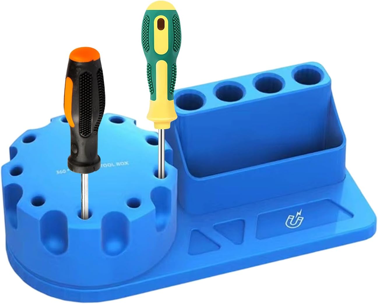  Générique Organisateur Et Support De Tournevis | Support Organisateur D'Outils Rotatif à 360 Degrés - De Rangement Pour Outils - Pour Maison Atelier Garage Réparation