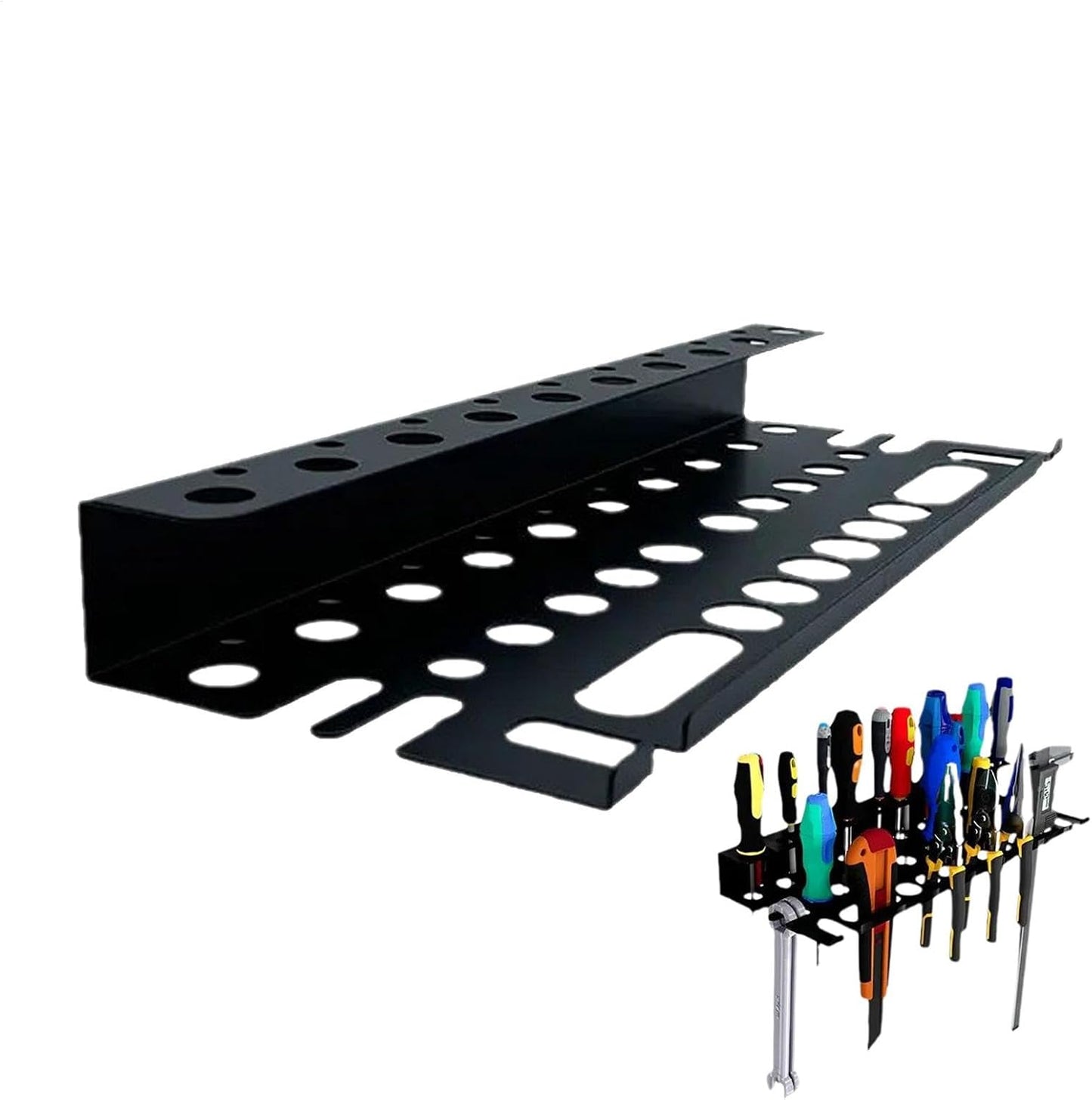 Genérico Screwdriver Holder Organizer, Metal Tool Organizer, Wrench Storage Rack, Plier Tool Organizer, Screwdriver Rack Organizer, Polyvalent Tool Storage, Rack, Plier Storage Organizer, Wrench Ho