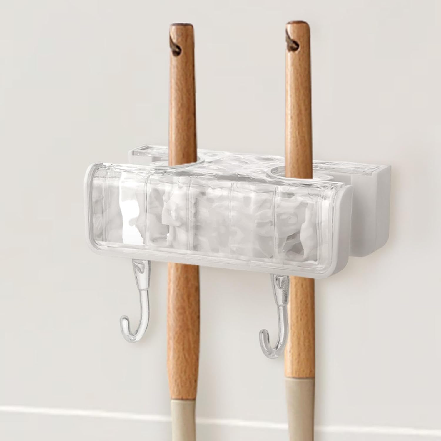  Organiseur De Rangement Pour Balais, Support Mural, Sans Perçage, Organiseur De Balai à Balai, Organiseur De Balais, Adhésif Mural, Support De Balai Convivial Pour Brosses, Chiffons