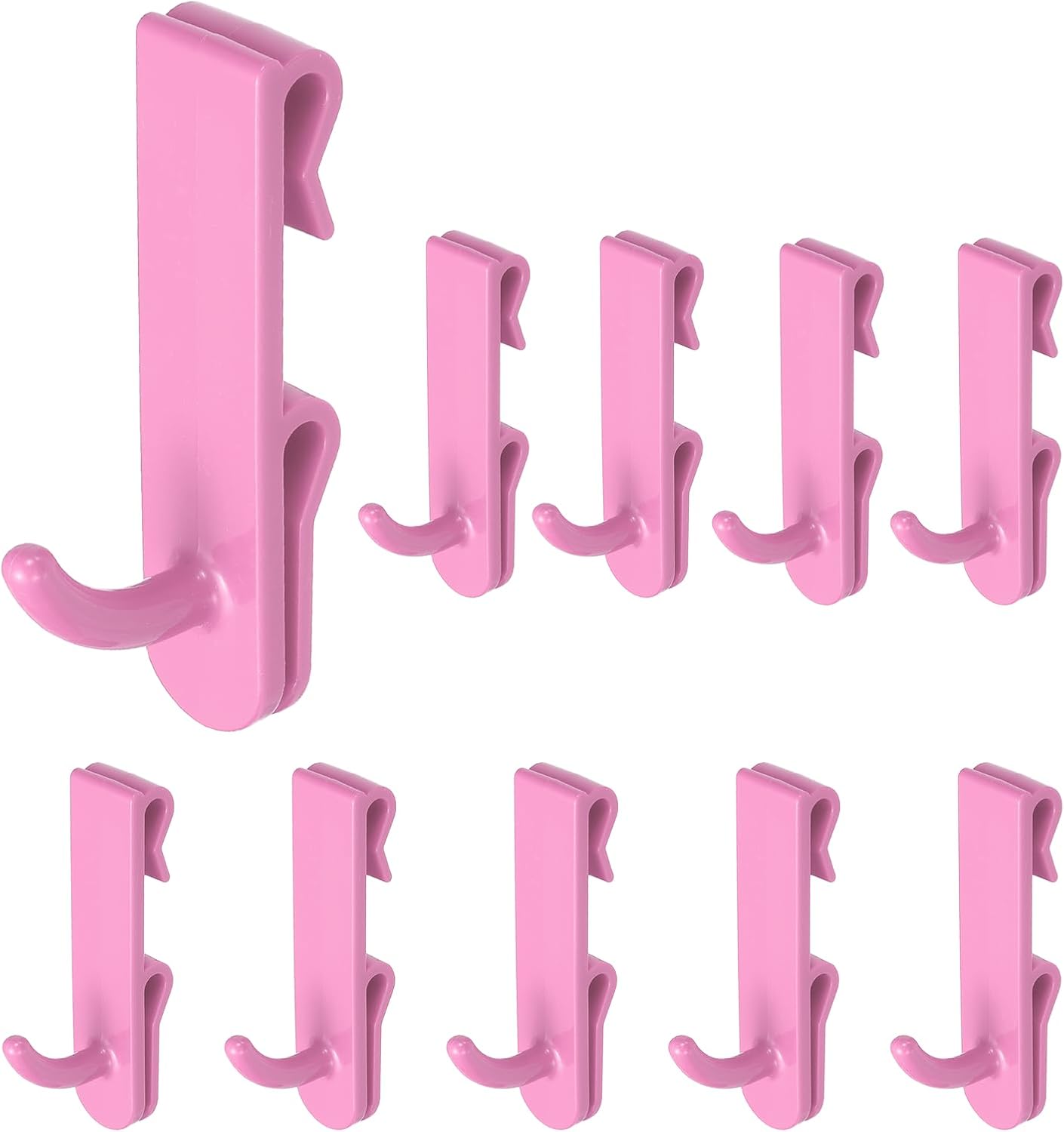  Sourcing Map Lot De 10 Crochets Muraux En Plastique Pour Panneau Mural De 7,1 Cm, Crochets Utilitaires Pour Garage, Magasin, Entrepôt, Magasin, Maison, à Suspendre, Rouge Rose
