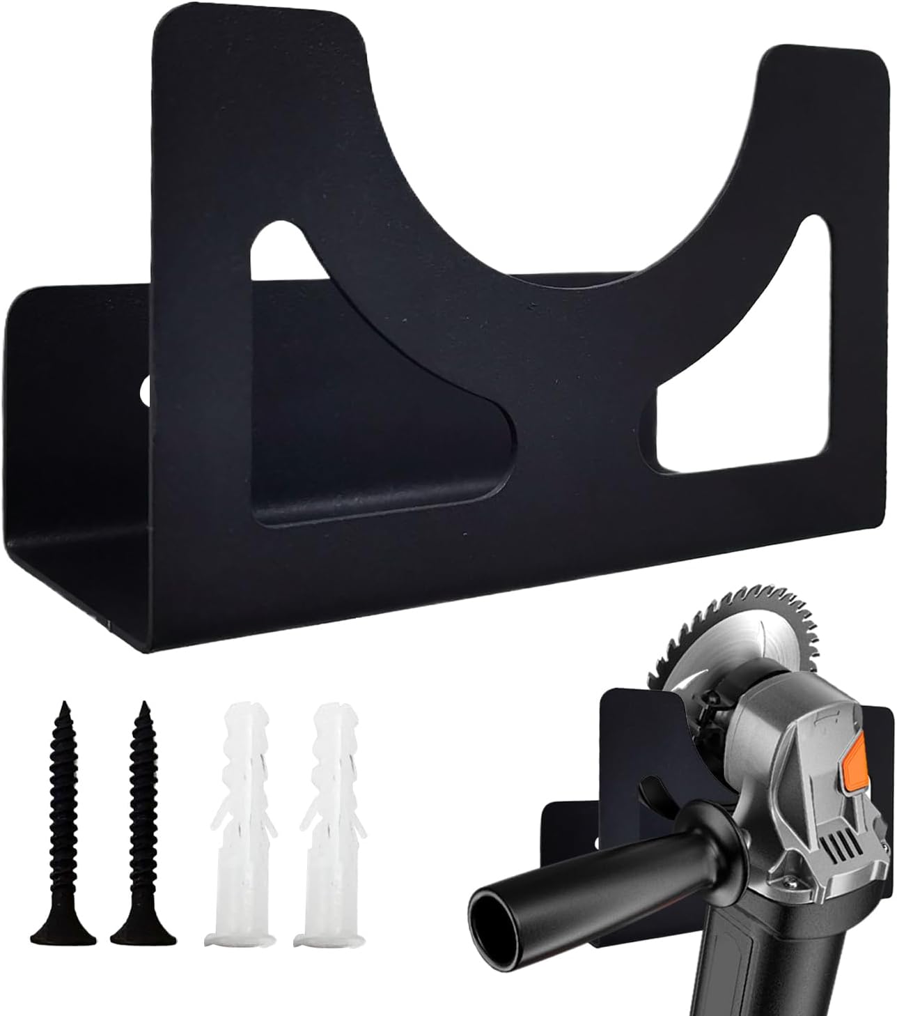  Support Pour Meuleuse D'angle - Support De Meuleuse D'Angle Fixation Murale | Rangement Polyvalent En Métal Pour Atelier Panneau Perforé Garage