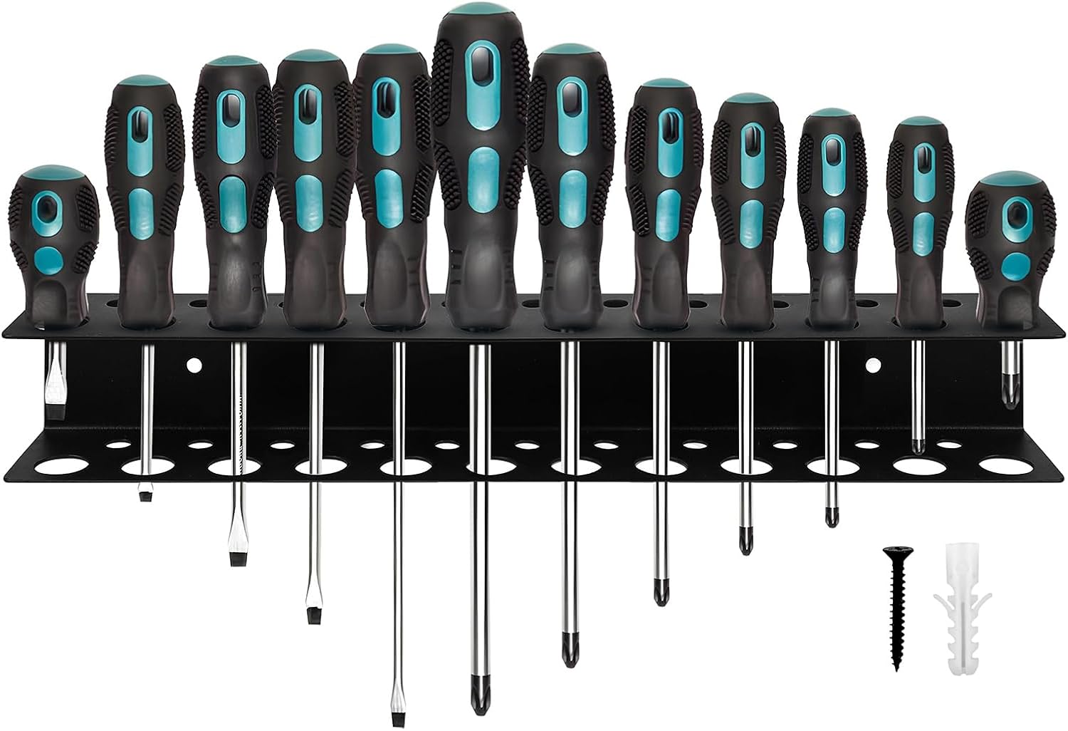  Supports à Outils Pour Murs De Garage, Organiseur De Tournevis - Porte-tournevis Robuste,Organisateur De Rangement, Support De Tournevis, Support De Pinces à Outils, Porte-outils Pour