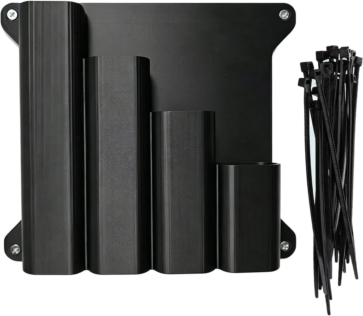 GENERIC Support De Rangement Pour Cravates à Fermeture éclair – Support Mural Pour Attaches De Câble Et Outils | Organiseur Compatible Avec Panneau Perforé Pour Garage, Atelier, Remorque, Abri De Jardin