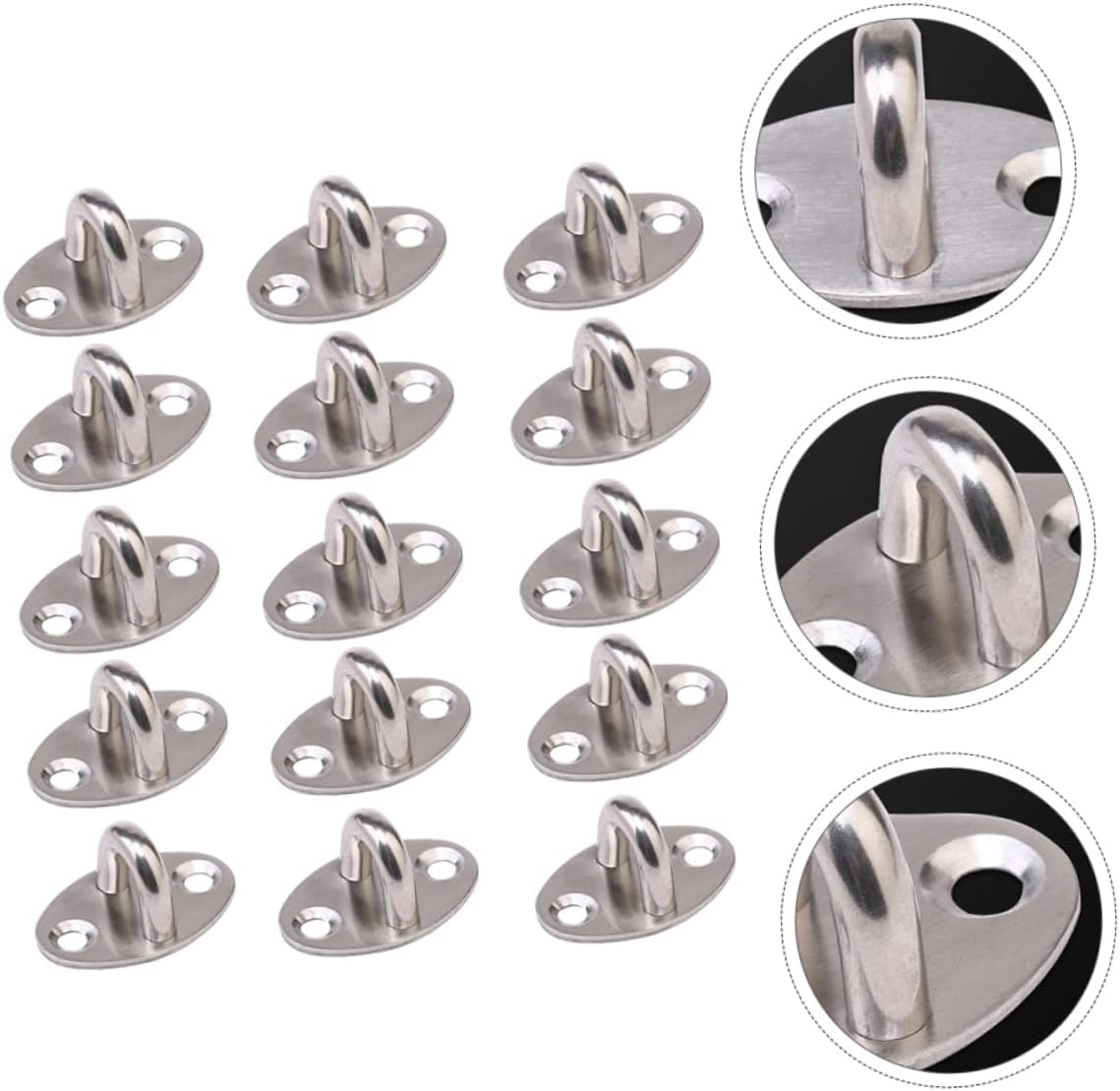  Gatuida 15pièces Crochet Fixe Acier Inoxydable Avec Anneau De Suspension Pour Plafond Pour Maison Rangement