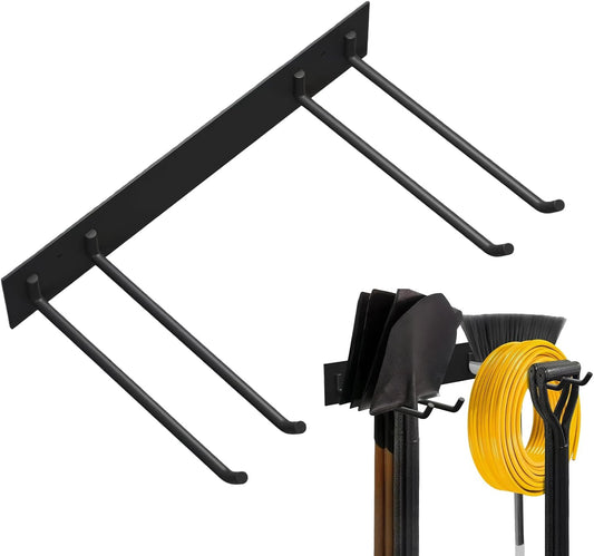  Support Mural Pour Outils - Étagère De Rangement Stable - Capacité : 110 Kg - Pour Pelle, échelle, Râteau, Balais, Garage, Cour, Jardin Et