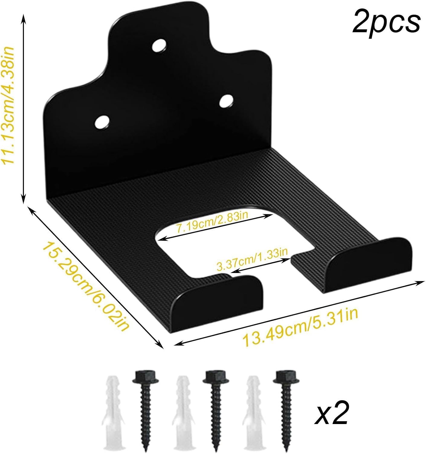 GENERIC Support Pour Coupe- | Organiseur Mural En Acier Pour Outils électriques Pour Pelouse, Jardin, Intérieur, Extérieur, Jardin, Ferme, Sous-sol, Pelle, Râteau, Balai, Vadrouille