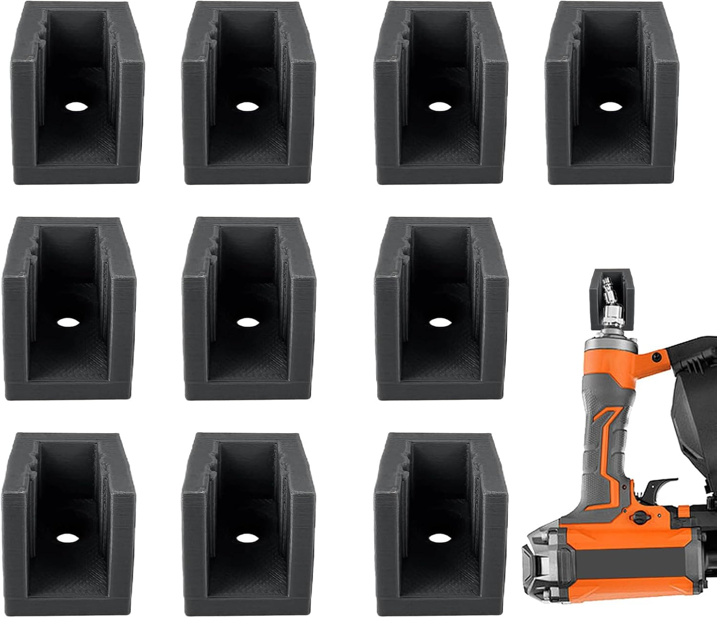  Generisch Porte-outils | 10 Pièces De Rangement Pour Manomètres De Pneus, Support De Rangement Pour Outils Pneumatiques, Pour Le Garage, L'atelier, Pour La Réparation Automobile, Le Lavage De Voiture