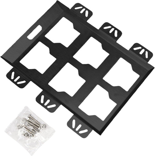  Plaque De Montage Pour Système De Rangement D'outils, Support Mural En Acier Inoxydable Avec Capacité De 22,7 Kg, Kit De Matériel Rouge, Noir, Argent Pour Camion, Van, Atelier (noir)