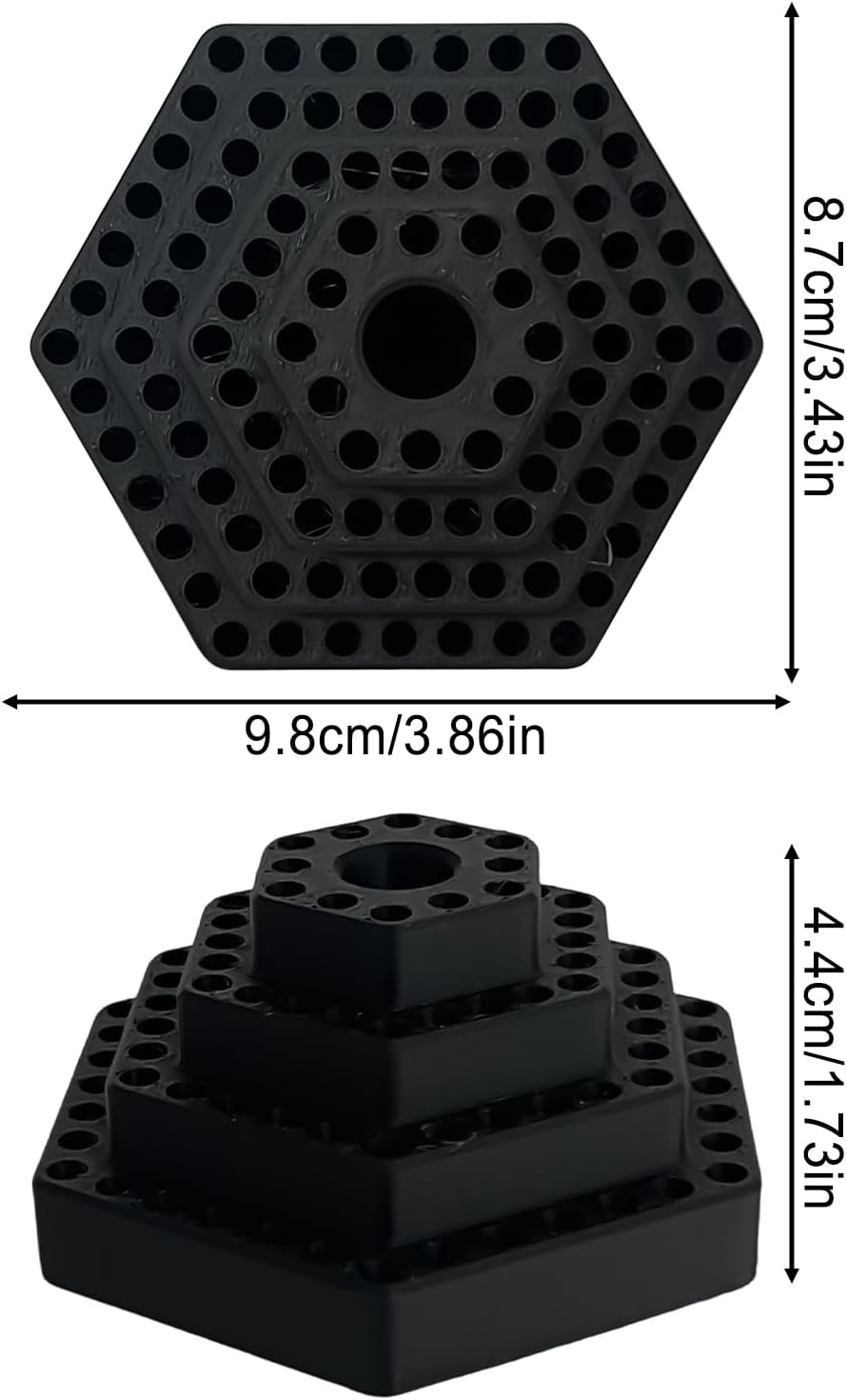  Générique Porte-Forets | Organisateur D'Hexagonaux De 4,8 Mm | Range-forets Et Mèches,Pour Garage, Travail Du Bois, Outils Électriques, Construction, Placoplâtre, Charpentier, Maison