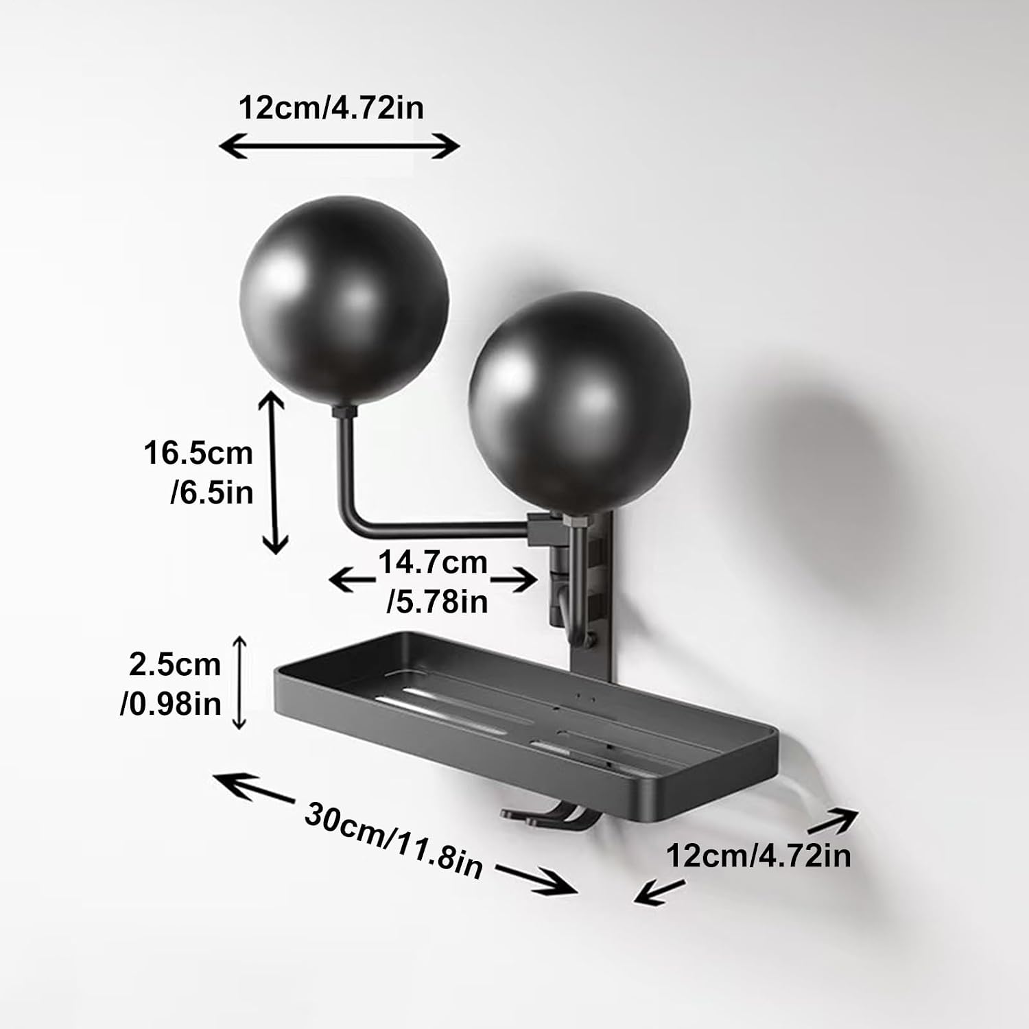  Porte-casaque De Moto, Support De Casque De Moto À 180 °, Porte-casqueur En Métal Rotatif, Larges Applications, Facile À Installer, 30 Cm, Pour Les Moteur De Matériel D'équipement Club Bike Shop Man C