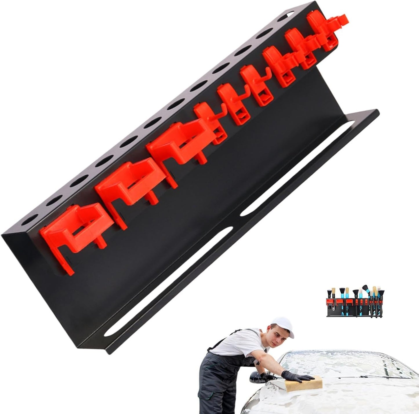  Support Mural Pour Flacon Pulvérisateur, Porte-brosse Pour Bouteille,Support Mural Pour Bombe Aérosol Pour Organisateur D'outils Pneumatiques - Support à Outils Pneumatiques, Stockage