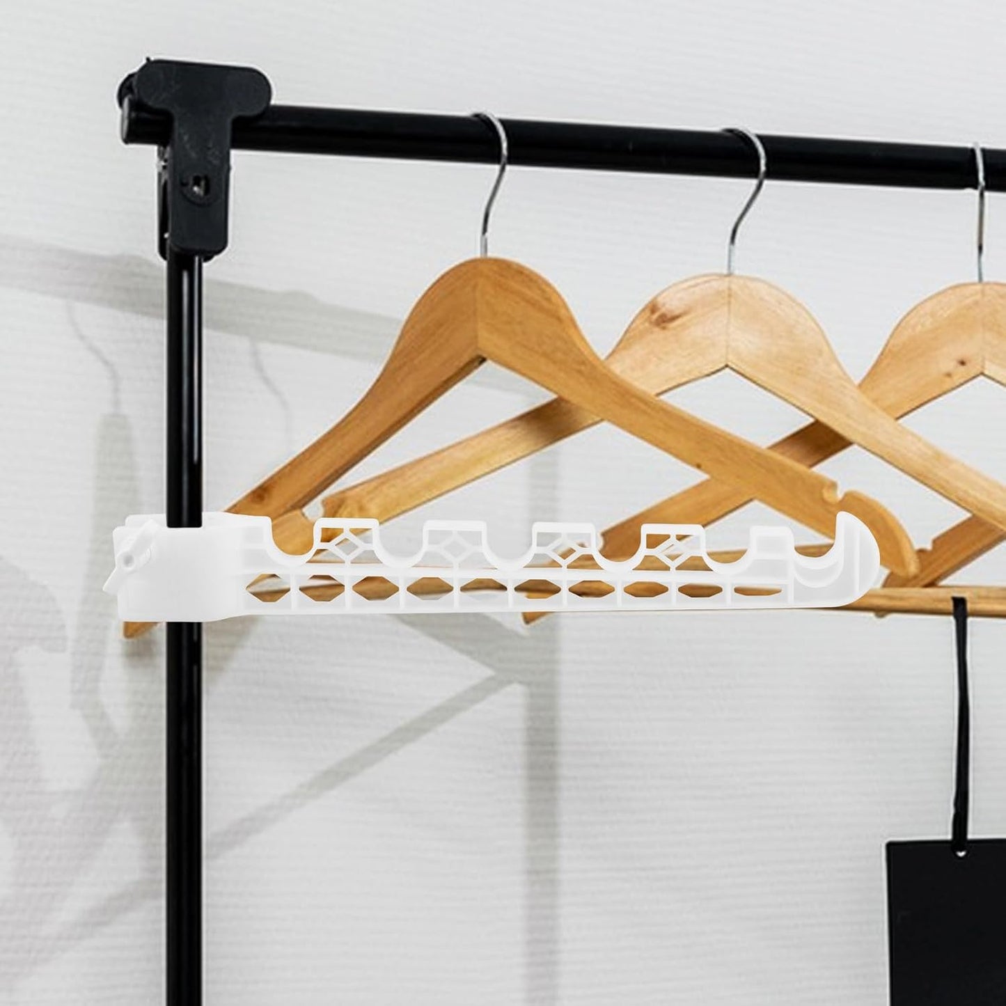  Healeved Support Mural Multifonctionnel Accessoires Ailes En Plastique Blanc, Étendoir à Linge Pliable Sans Perçage, Gain De Place Compact Pour Appartements Et Voyages