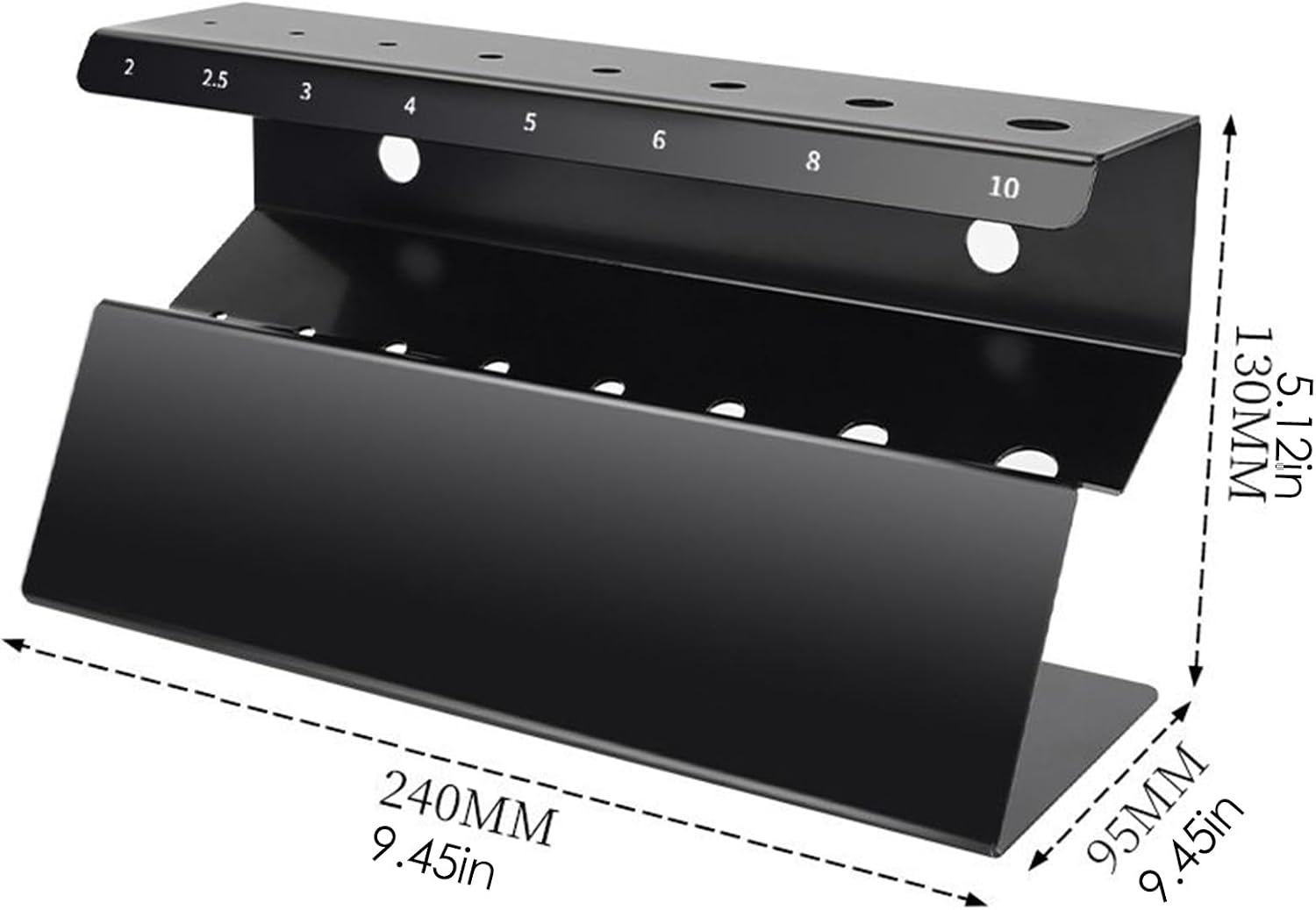  Organisateurs De Clés - Support De Rangement De 9,45 Pouces Pour Un Gain De Place, Accès Facile Avec Fonction De Tri, Organisateur D'outils Pour Garage, Atelier, Dortoir, Maison, Finition Argentée, Ut