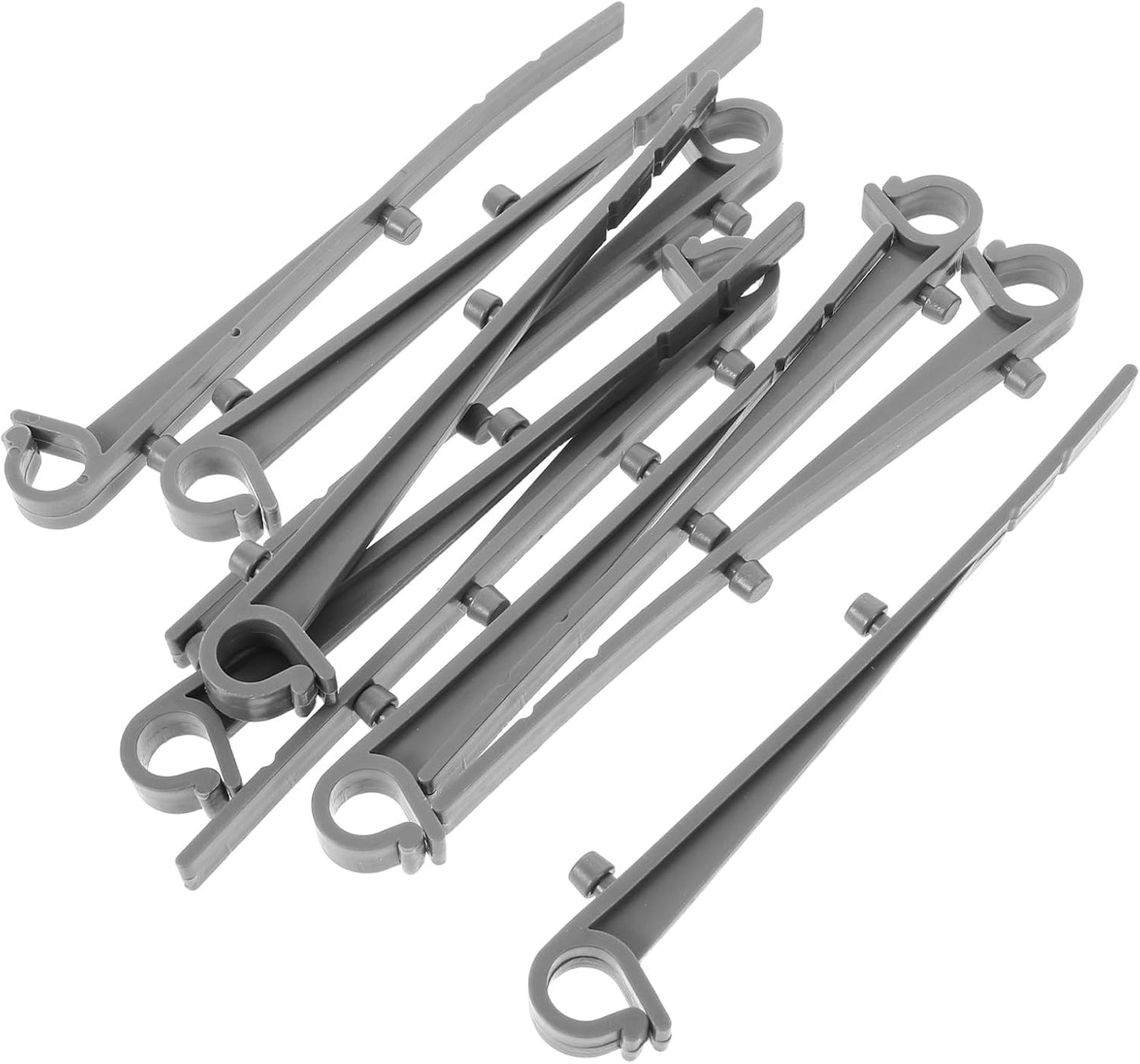  SEWACC Lot De 20 Crochets En Plastique Pour Installation De Gouttière - Clips Durables Pour Usage Domestique Et Commercial