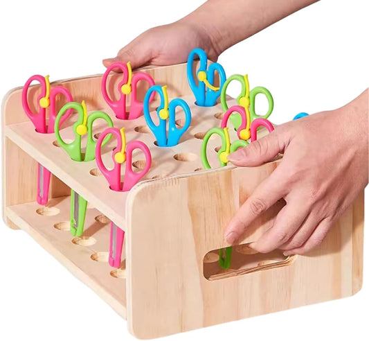 GENERIC Organiseur De Barbier Multifonction à 30 Emplacements Pour Ciseaux Pour Bureau Ou Salon, Arrangement Efficace Pour Marqueurs, Stylos, Outils De Toilettage, Gain De Place Pour Bureau, Maison, Solution