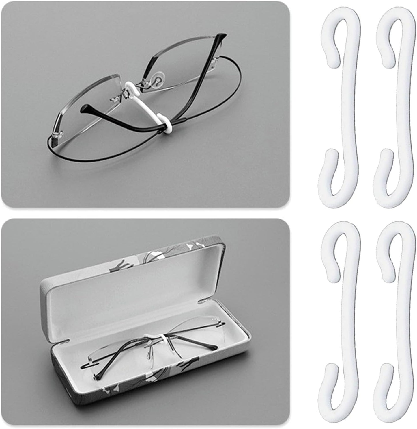  Lot De 10 Crochets De Fixation Pour Lunettes Pour Un Rangement Et Une Organisation Sécurisés - Crochets De Fixation Modernes Pour Cadre De Lunettes - Crochets Muraux Légers