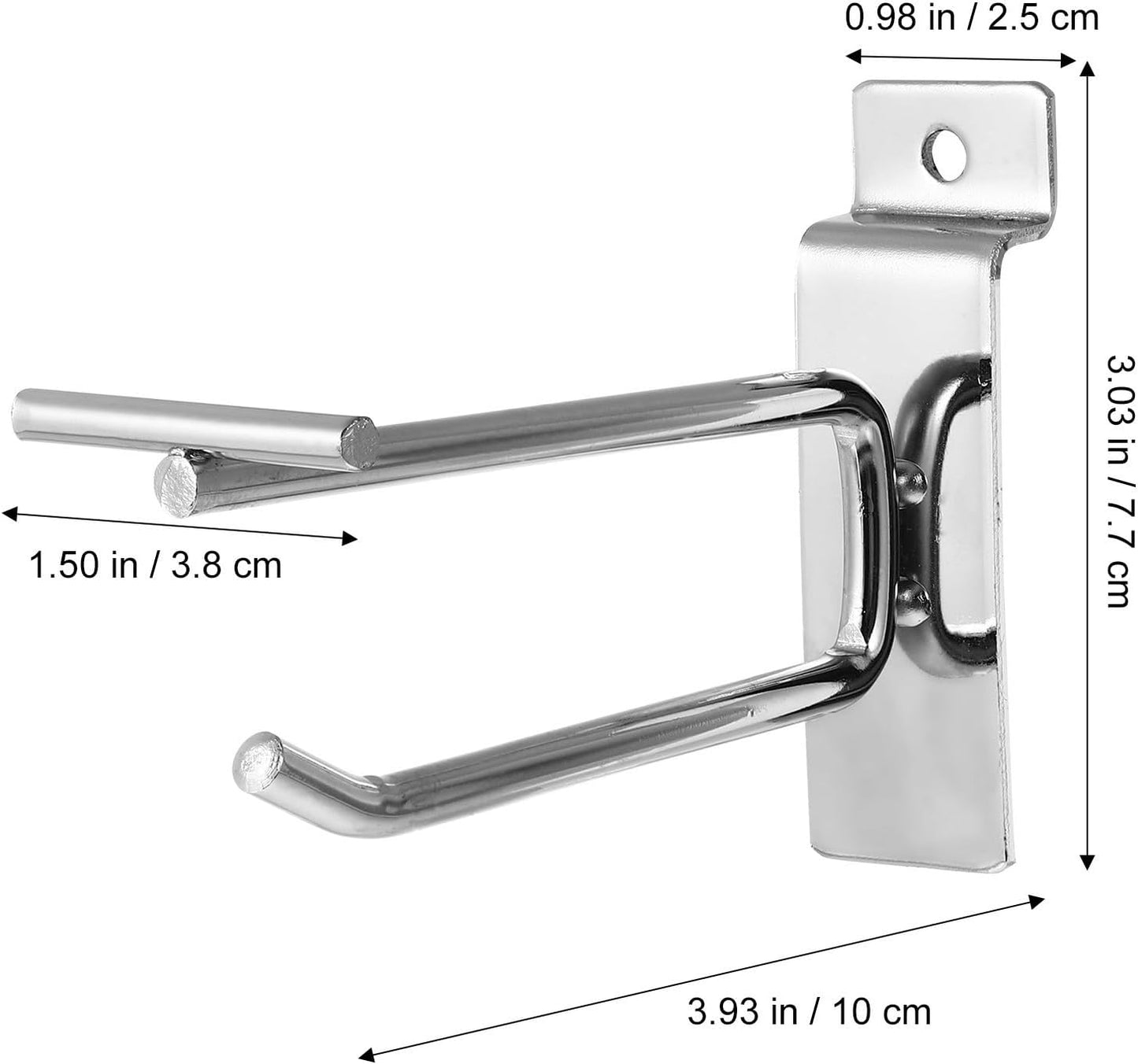  Jojofuny Crochets Muraux Argenté Faciles à Installer Retirer Lot De 10 Pour Panneaux à Lattes Pour Garage Et Rangement D'outils