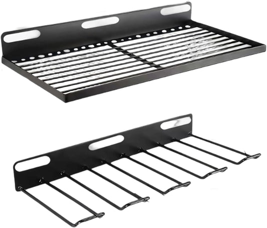  Organisateurs Pour Outils électriques à Main - Panneau Perforé Robuste - Rangement Mural Pour Atelier - Clé à Molette - Outil De Tournevis - Étagère De Rangement Pour Les Mains