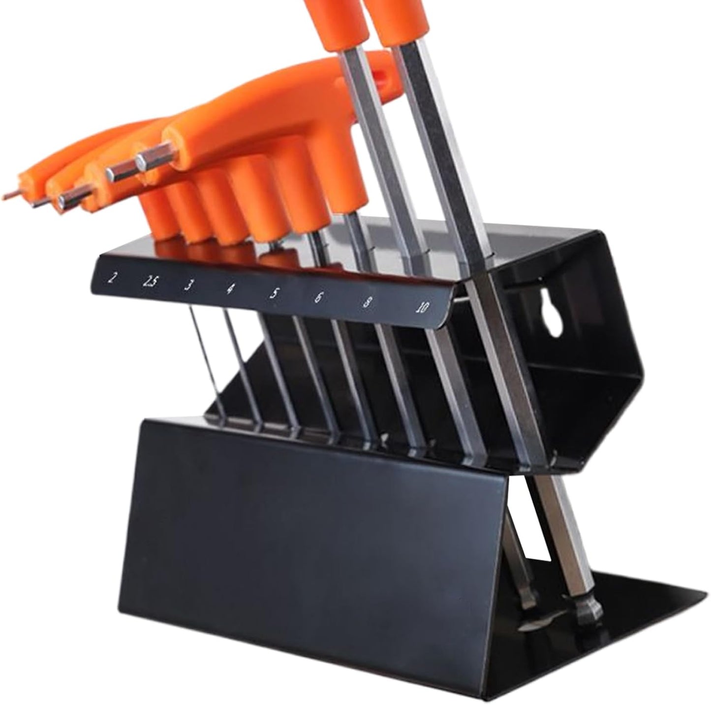 GENERIC Porte-clé | Support Mural En Acier Inoxydable Pour Clés Verticales, Porte-outils Hexagonaux Pour économiser De L'espace Pour Garage, Atelier, Dortoir, Maison, Salon