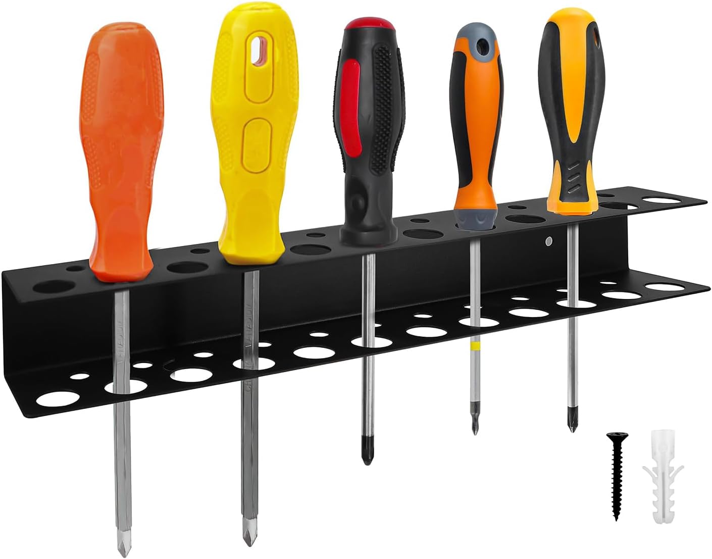  Supports à Outils Pour Murs De Garage, Organiseur De Tournevis - Porte-tournevis Robuste,Organisateur De Rangement, Support De Tournevis, Support De Pinces à Outils, Porte-outils Pour