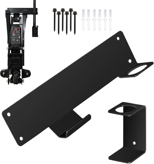  Générique Support Mural Pour Chèvres Mécaniques, Organisateur De Rack Pour Cric De Sol Et Support Monté Au Mur, Accessoire Remorque Pour Garage Atelier Ferme Abri