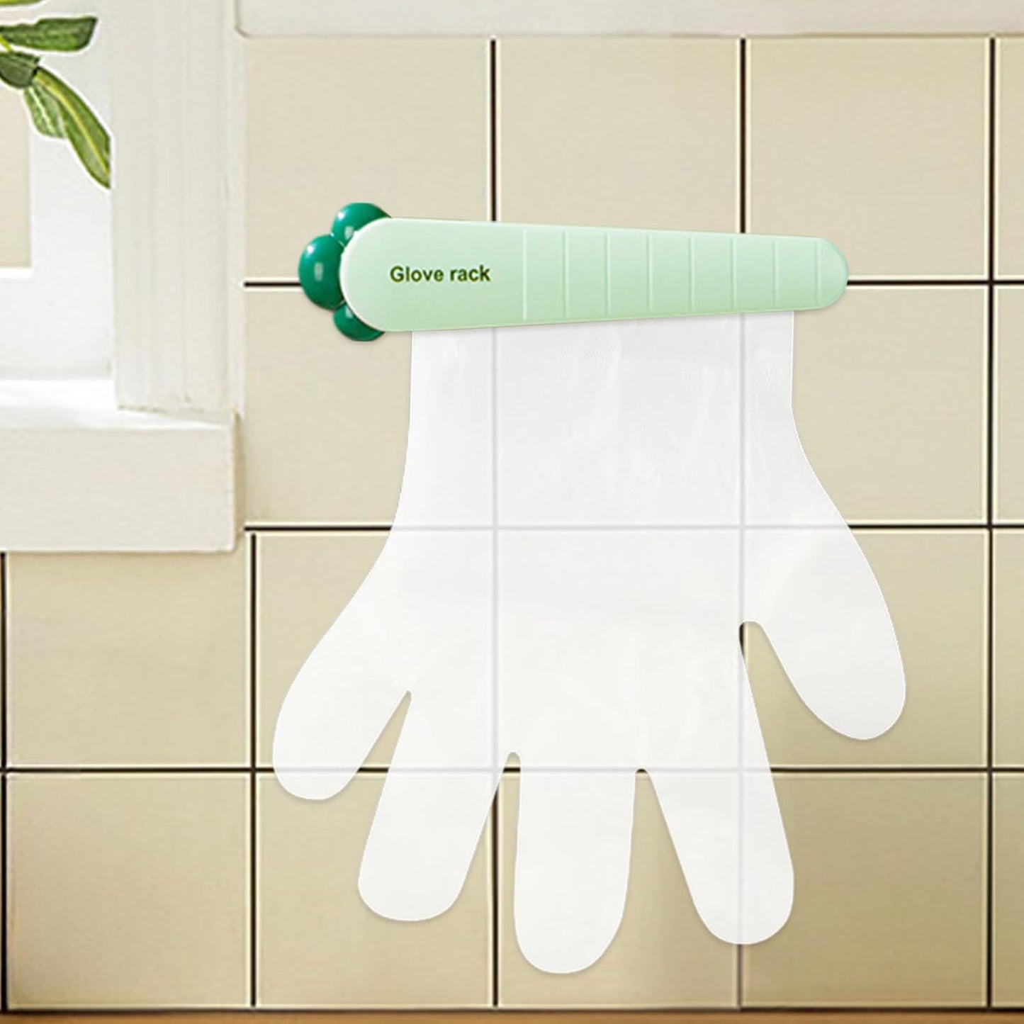 GENERIC Porte-gants, Pince à Gants Murale, économiseur D'espace, Organiseur De Rangement Multifonctionnel Pour Portes De Réfrigérateur, Cuisine, Buanderie