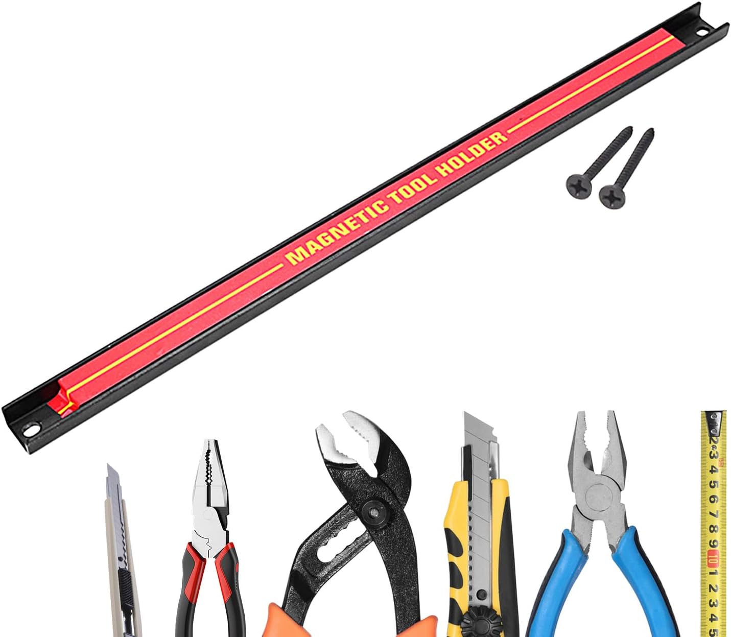  Bande Magnétique Pour Outils | Porte-outils Mural De Grande Capacité | Organiseur D'outils Peu Encombrant Pour Atelier, Atelier De Réparation Automobile, Maison