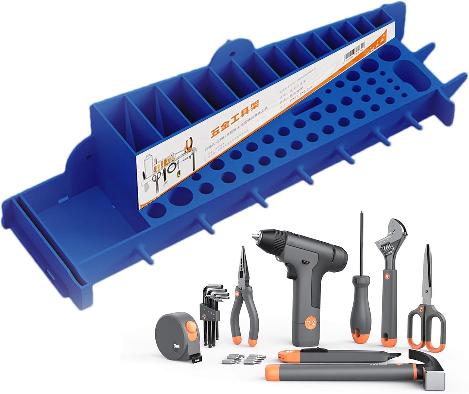 GENERIC Organisateur Mural De Garage | Organisateurs D'outils Et De Rangement De Garage – Organiseur D'outils De Jardin, Rangement D'outils Pour Garages, Ateliers
