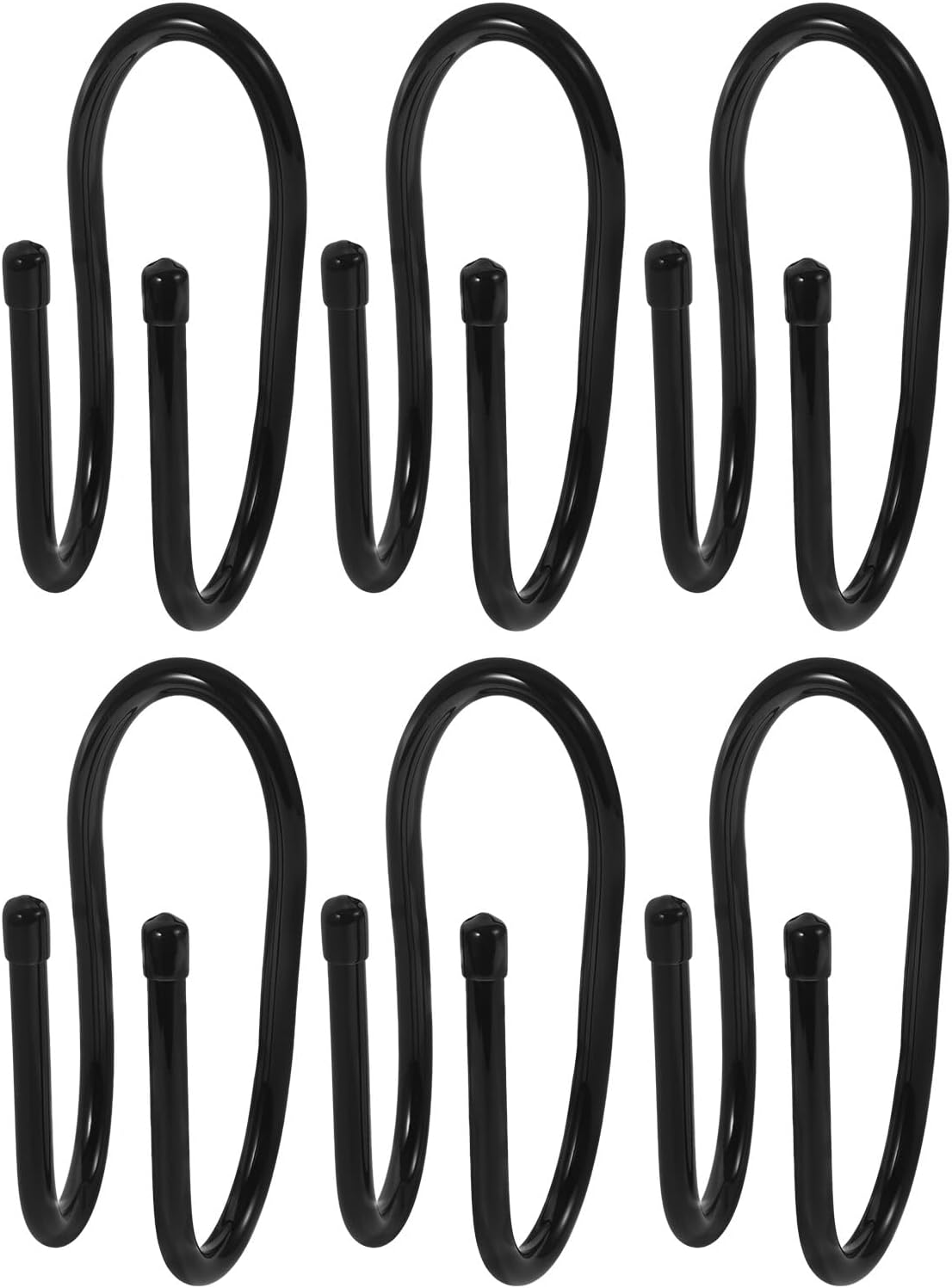  VALICLUD Lot De 6 Crochets Pour Clôture En Plastique Noir, Support Résistant Pour Accessoires De Piscine Et Outils, Pour Piscines Et Jardins, Gain De Place Assuré