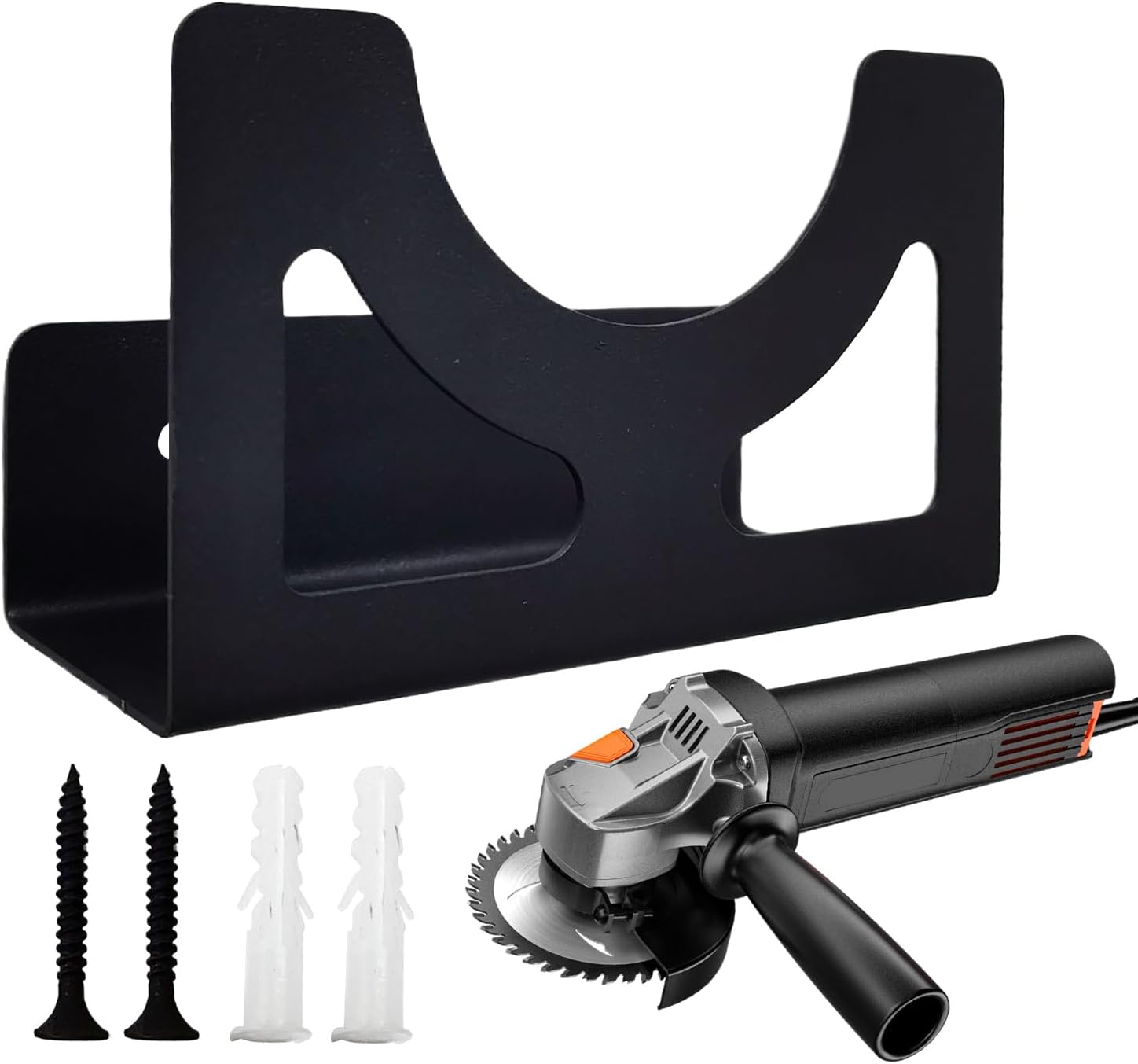  Support Pour Meuleuse D'angle - Support De Meuleuse D'Angle Fixation Murale | Rangement Polyvalent En Métal Pour Atelier Panneau Perforé Garage