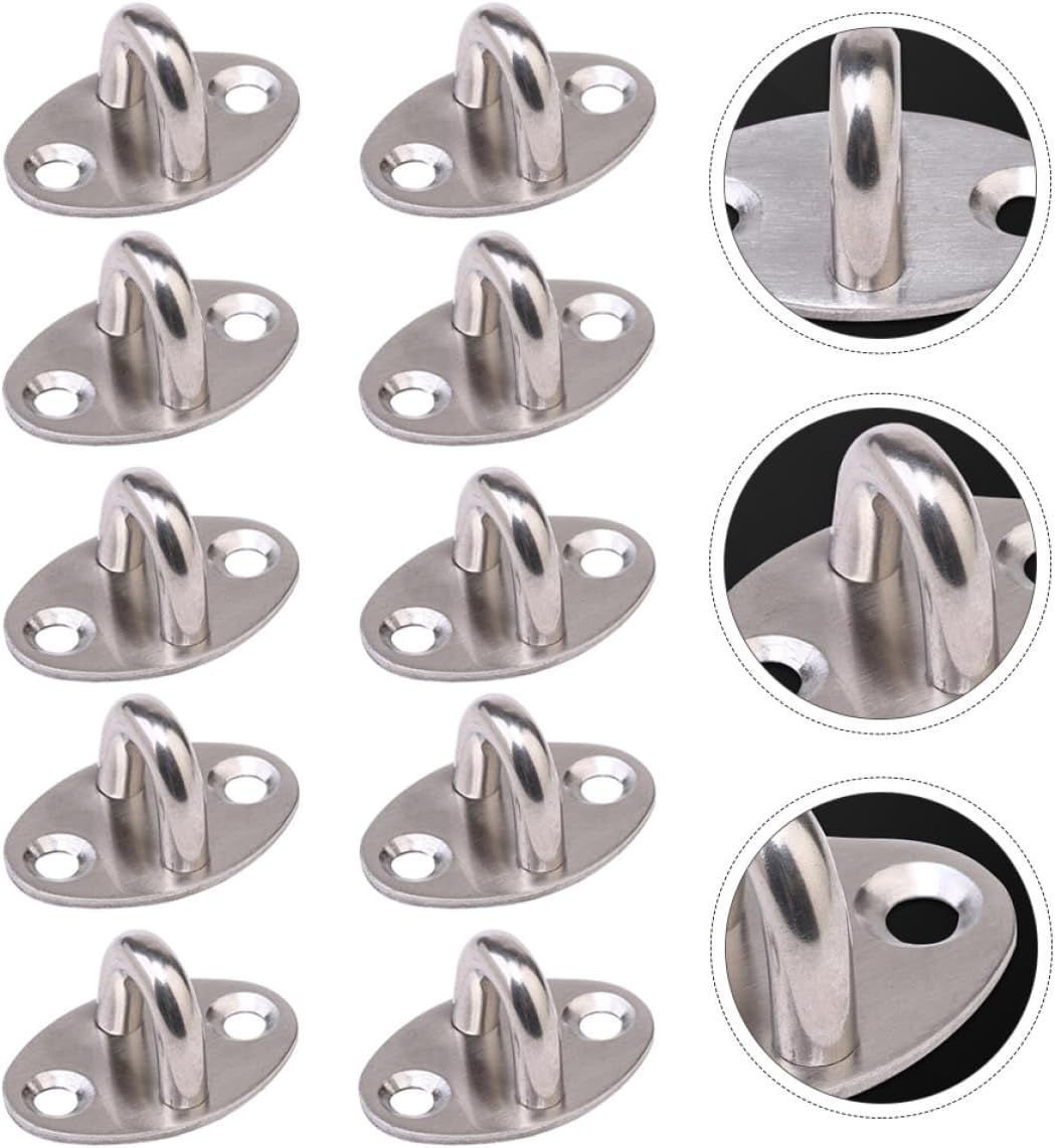  Healvian Crochets Suspendre En Acier Inoxydable Forme Simple Et Généreuse Résistants à Haute Température 10pcs Pour Rangement Pratique Et Murs En Céramique Lisse