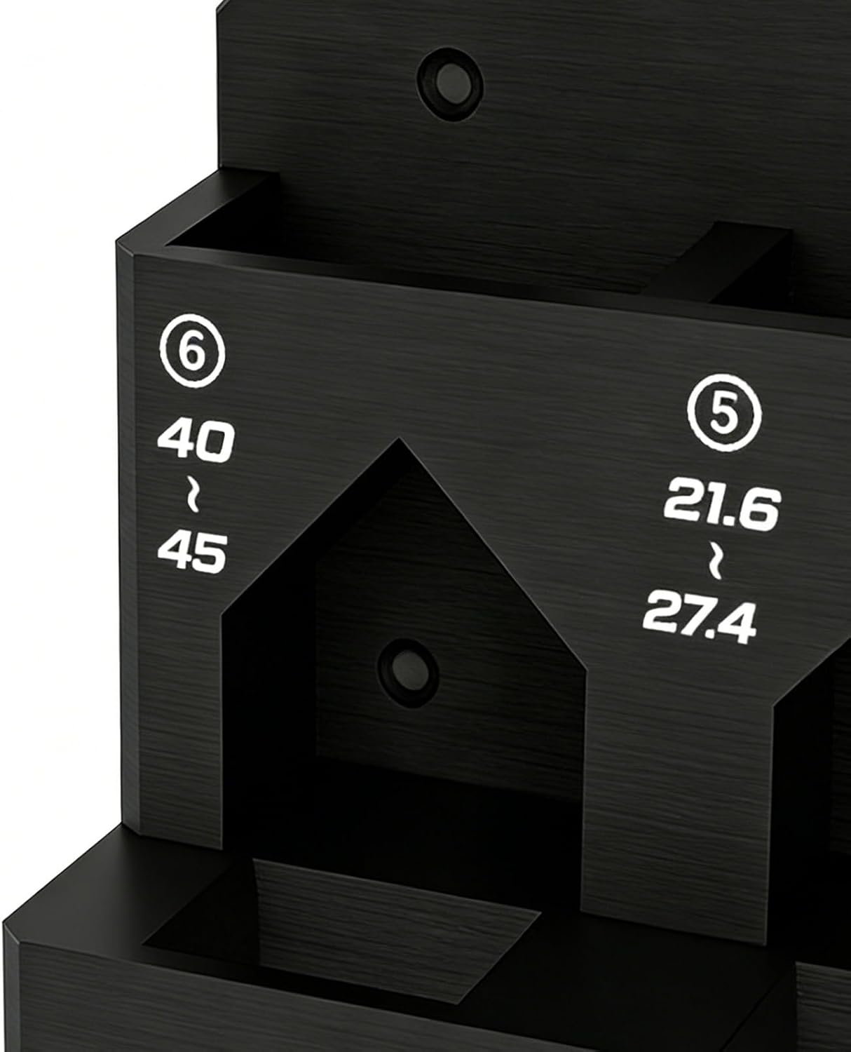  Rack De Rangement Mural à Pinces - Étagère Organisatrice Murale à 6 Compartiments | Range-outils à Fixation Par Serrage - Pour Garage Atelier Abri Maison