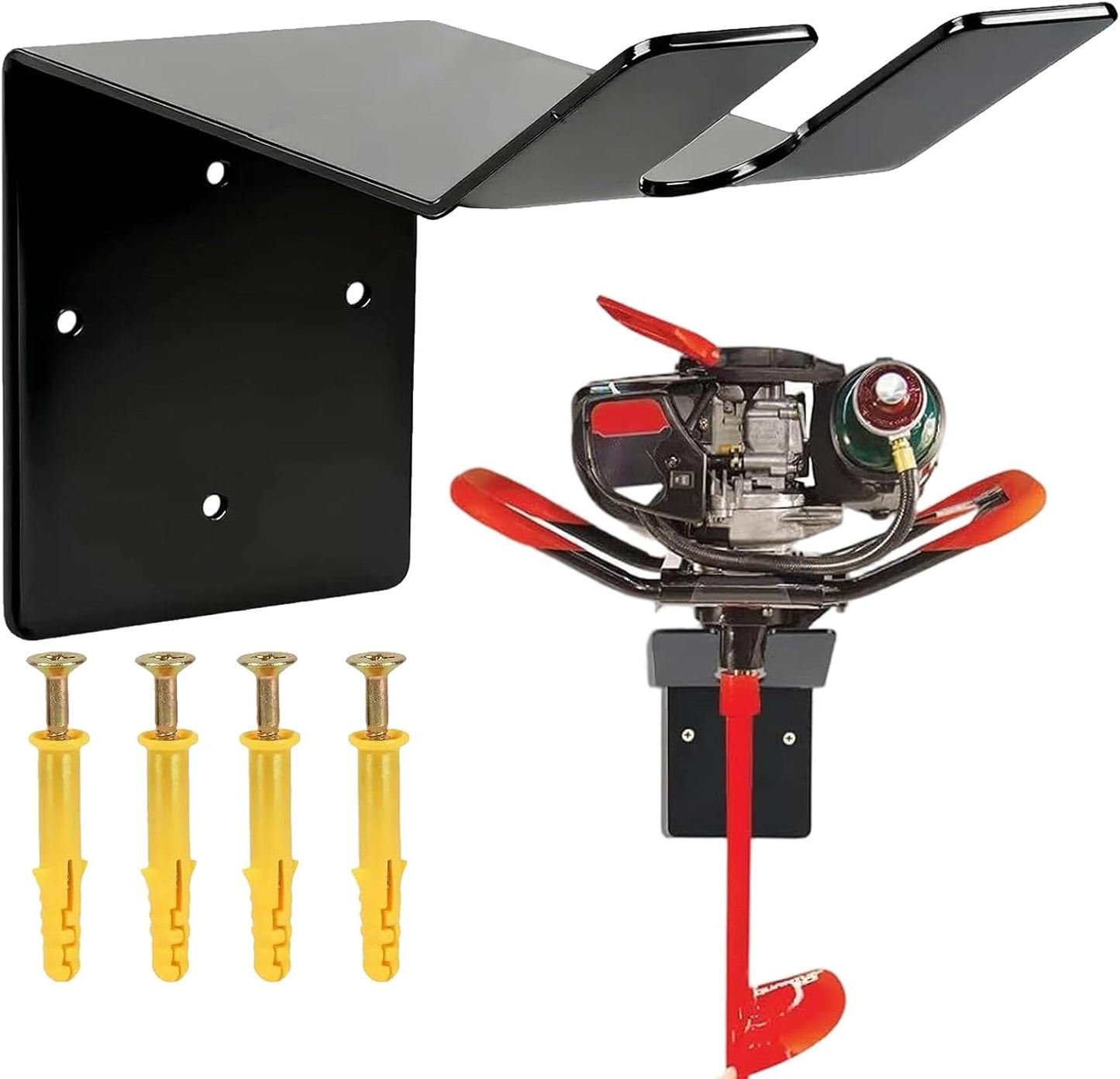 GENERIC Organiseur De Perceuse à Glace électrique | Support Mural Vertical En Forme De L – Rangement De Garage Pour Tarière à Glace, Pour équipement De Sport, Gestion Des Tuyaux, Jardin, Garage, Intérieur Et