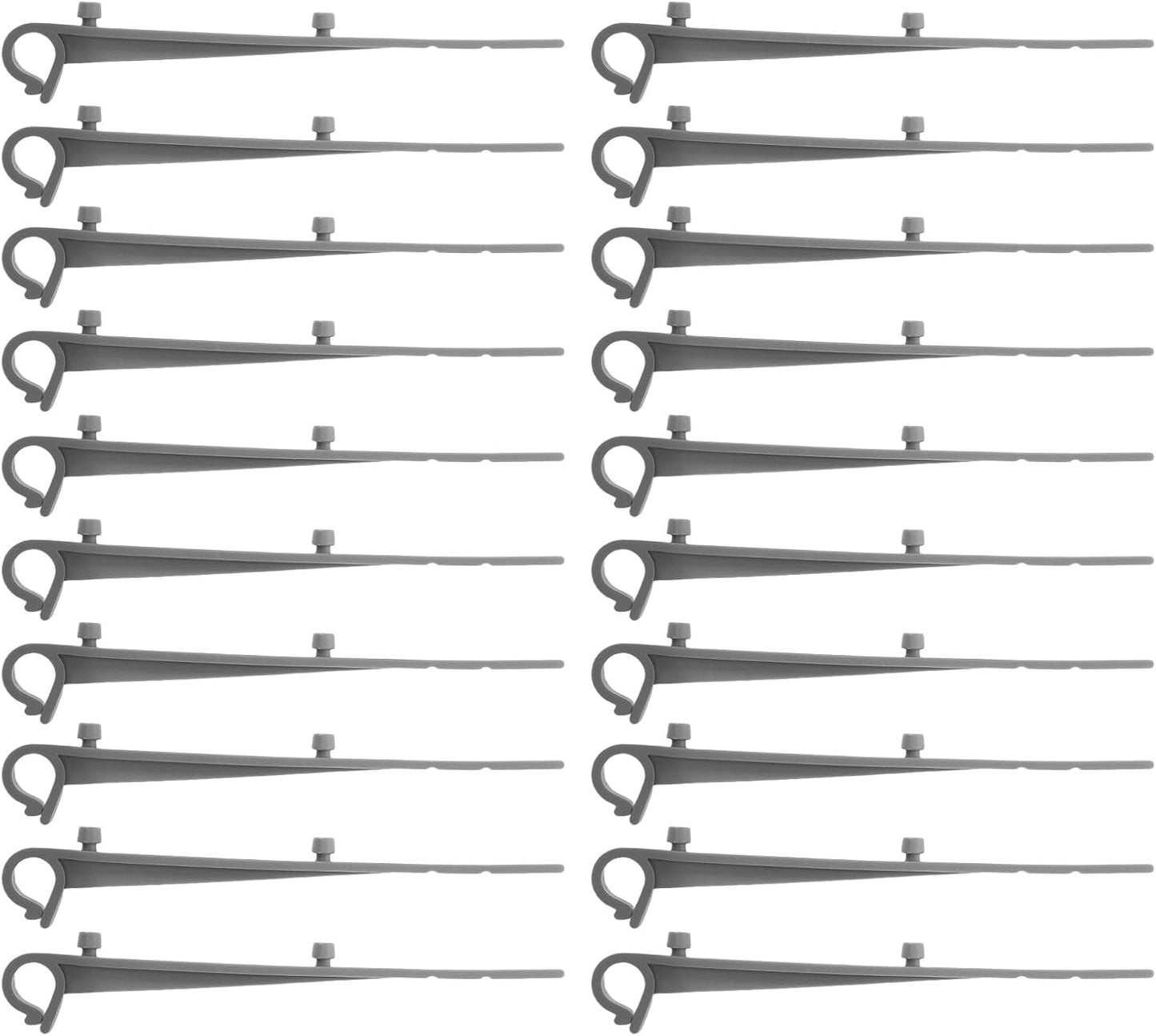  SEWACC Lot De 20 Crochets En Plastique Pour Installation De Gouttière - Clips Durables Pour Usage Domestique Et Commercial