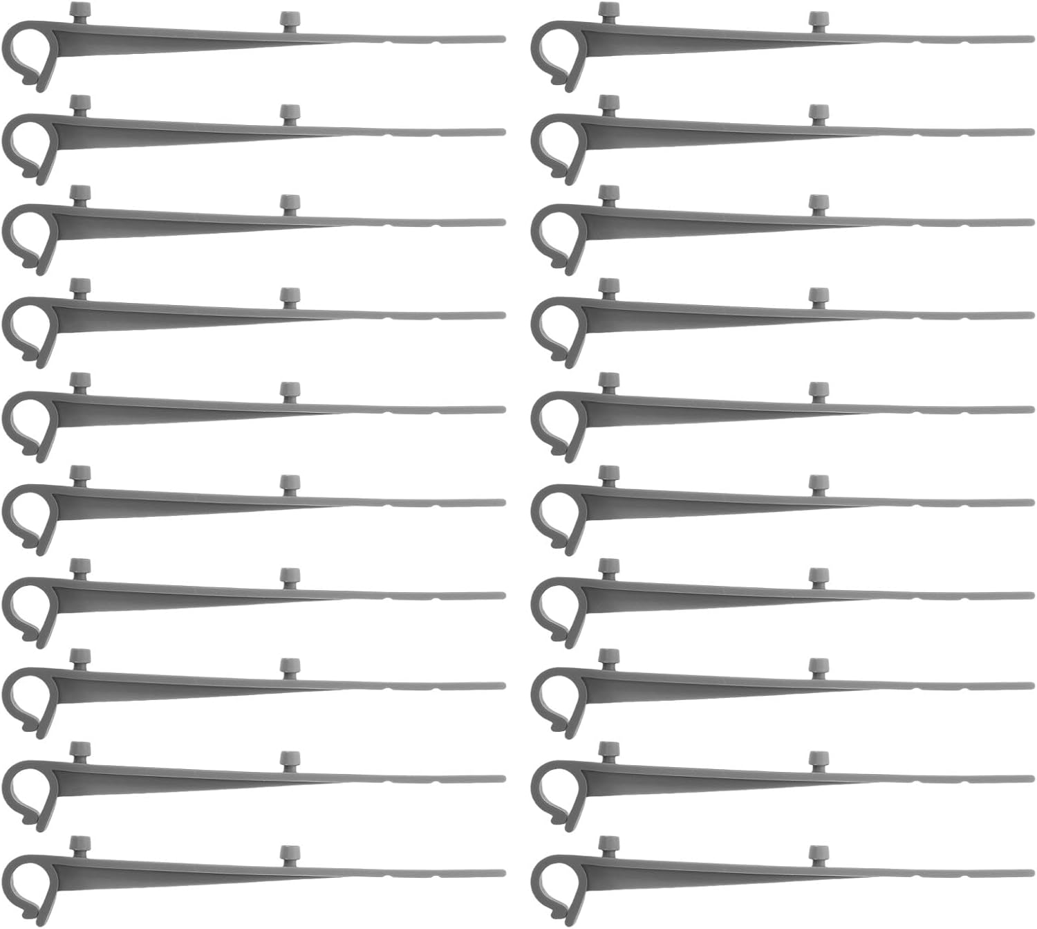  SEWACC Lot De 20 Crochets En Plastique Pour Installation De Gouttière - Clips Durables Pour Usage Domestique Et Commercial
