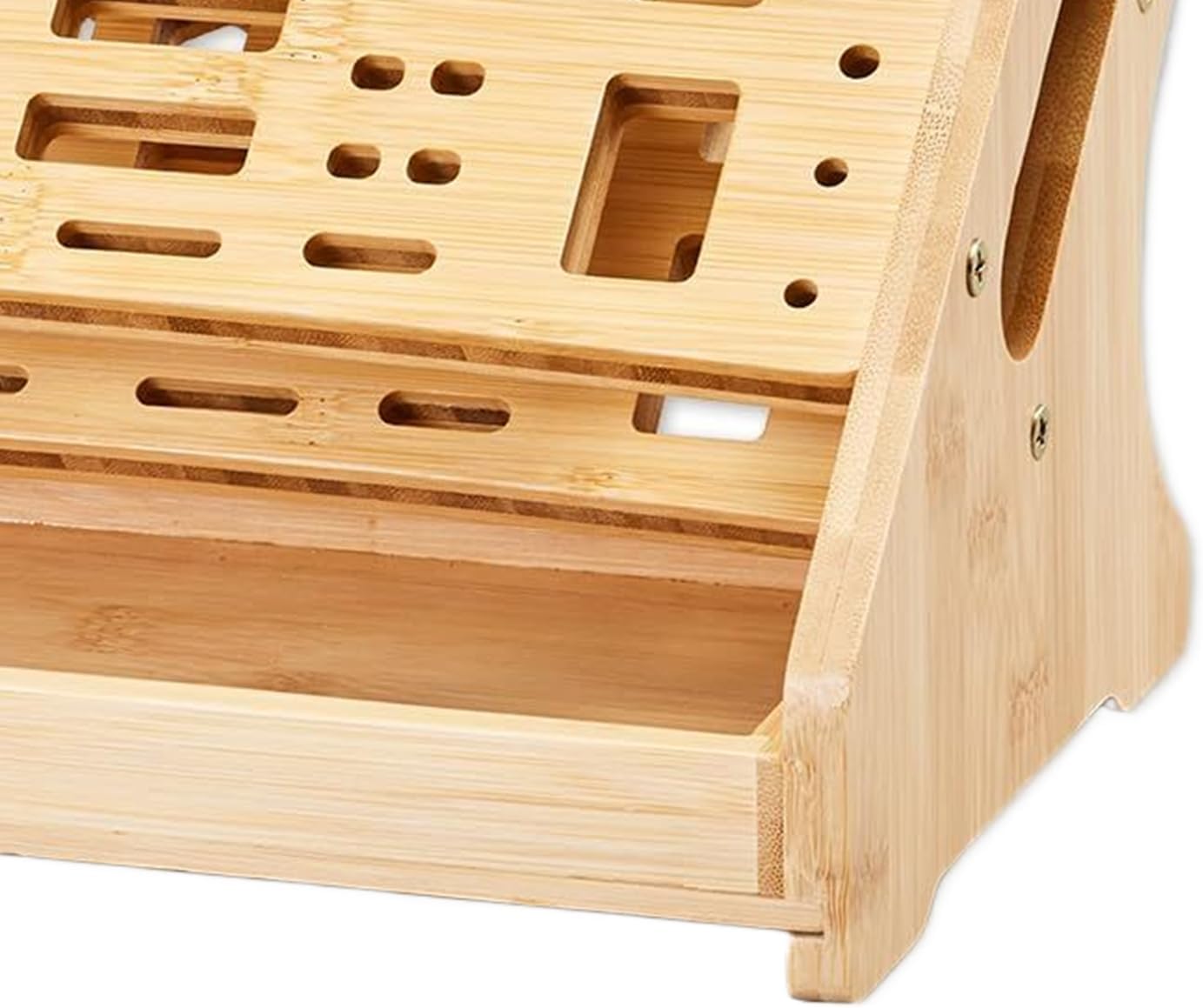  Porte-Tournevis | Support De Rangement En Bois À 53 Trous Avec Plateau,Organisateur D'Outils Manuels,Pour Loisirs Bricolage Réparation Établi Bureau Garage Pegboard Espaces De Travail Intérieurs