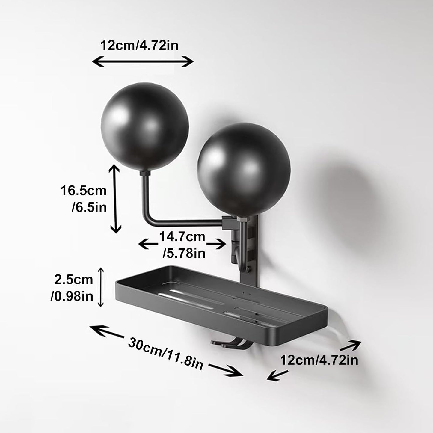  Générique Motorcycle Helmet Wall Mount Rack, Metal Display Hook For Garage Storage, Wall-Mounted Holder For Safety Gear, Riding Helmet Organizer For Dirt Bike Riders Club And Home Use