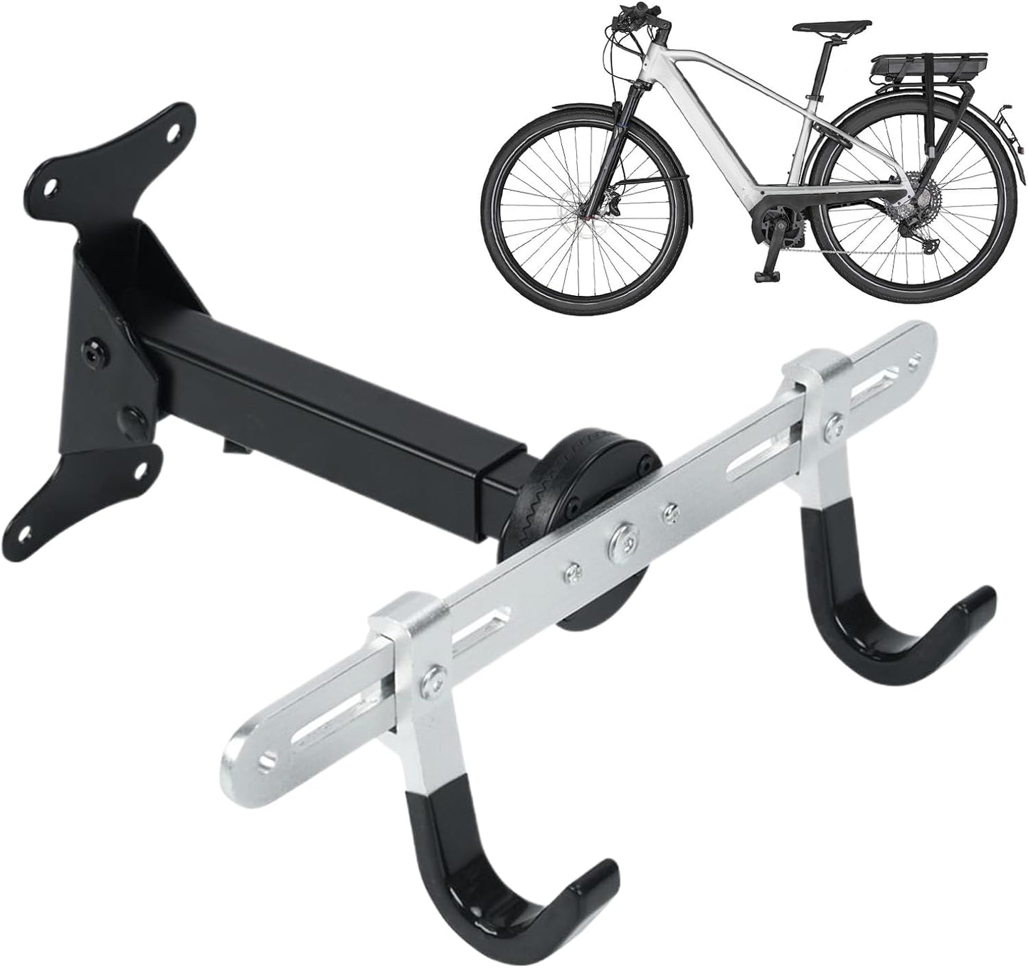  Générique Accroche-Vélo Mural | Crochet Garage Renforcé à Usage Intensif - Organisateur Robust Modulable Pour Rangement Organisation Atelier Maison Gain De Place Intérieur
