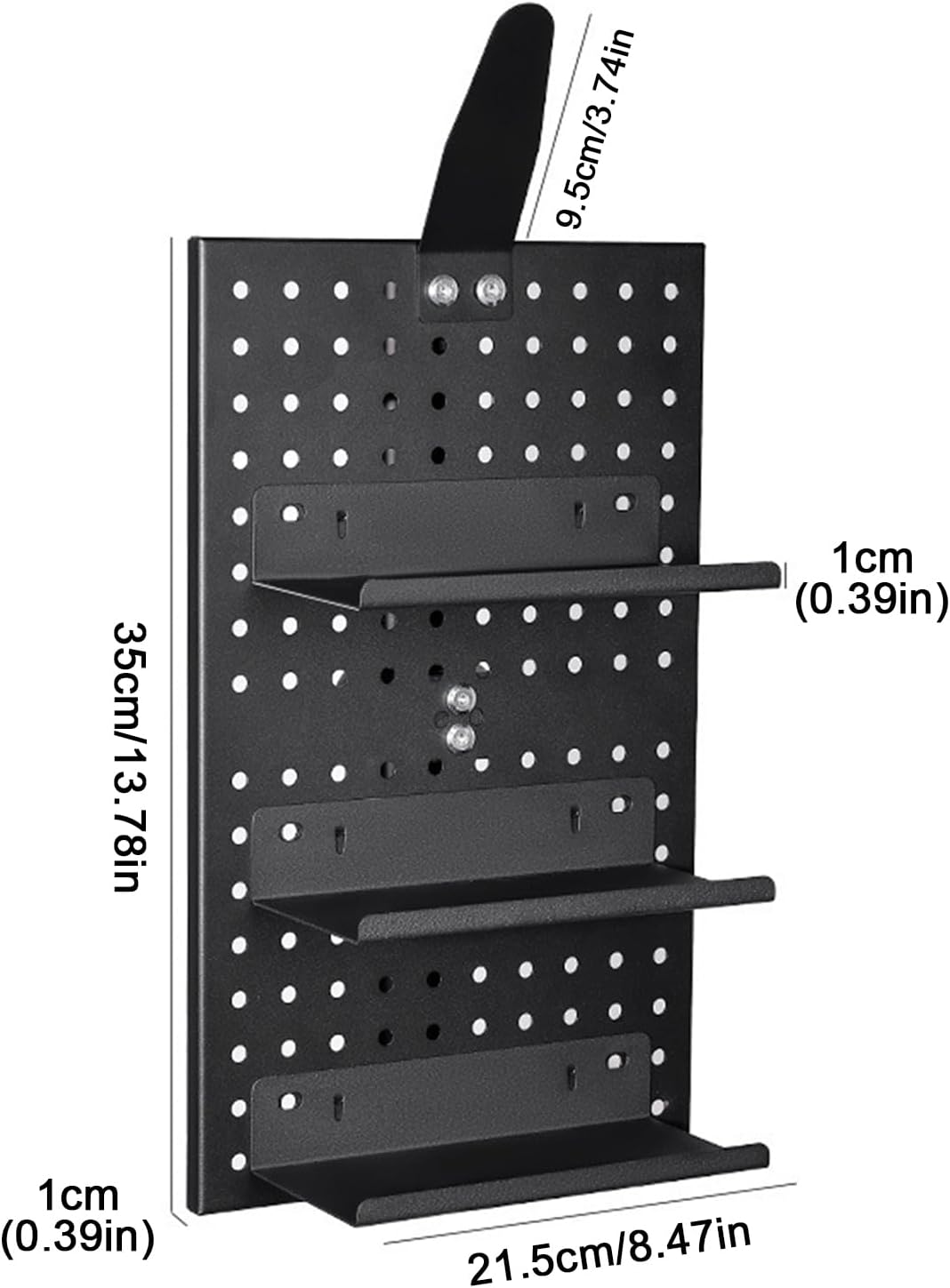  Support D'affichage Pour Panneau Perforé | Organisation D'extension D'outils En Alliage D'aluminium, Support De Casque De Moto | Pour Mur, Garage, Artisanat, Bureau, Atelier