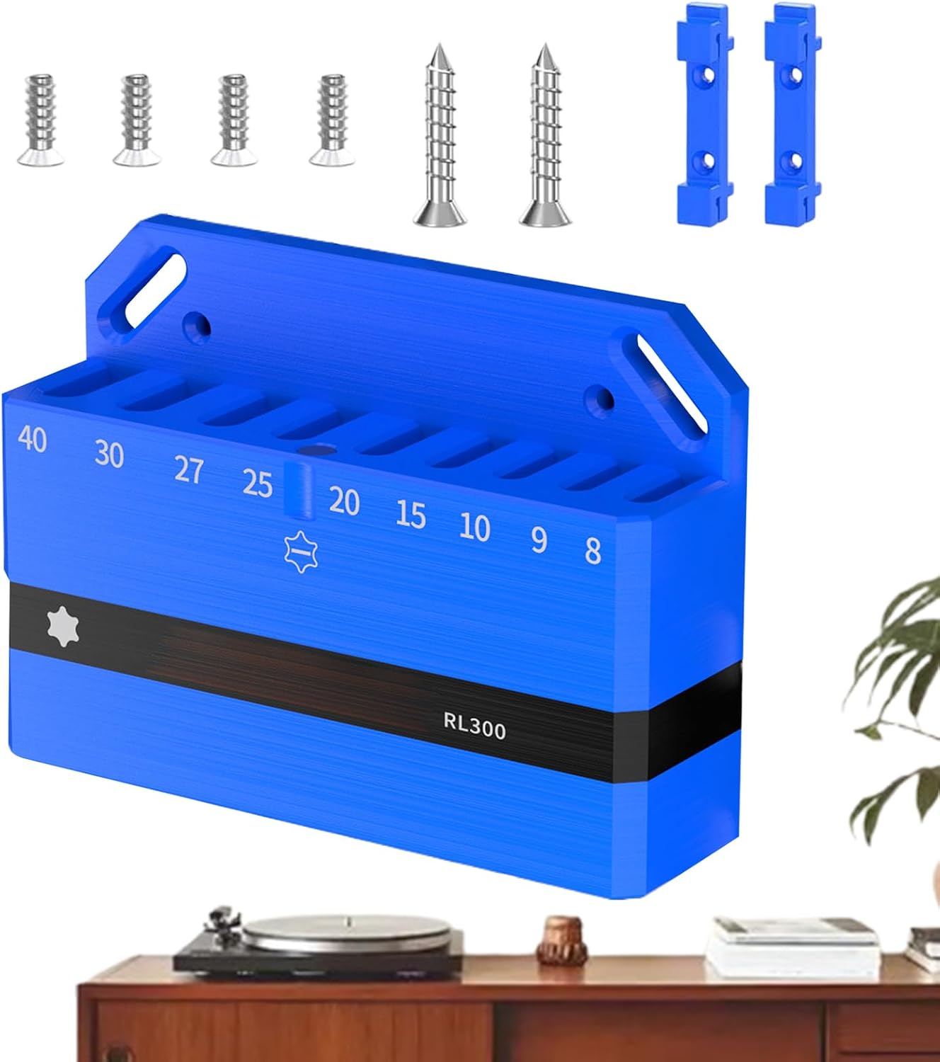 GENERIC Organisateur De Clés | Porte-outils Magnétique | Porte-clés | Pour Vélo Hex Spanner Outil De Réparation Wall Organisation Affichage Garage Atelier