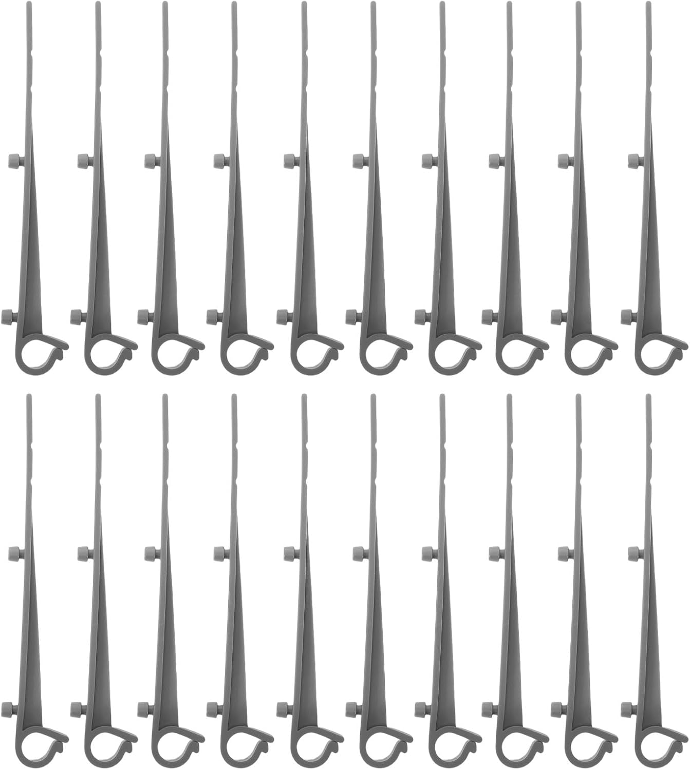  SEWACC Lot De 20 Crochets En Plastique Pour Installation De Gouttière - Clips Durables Pour Usage Domestique Et Commercial