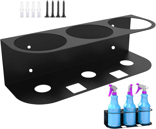  Support Pour Flacons Pulvérisateurs – Organiseur De Bouteilles Pour Voiture, Support Mural Avec Construction En Acier, Support De Rangement Avec Design, Accessoire De Garage, Rangement De Bouteilles