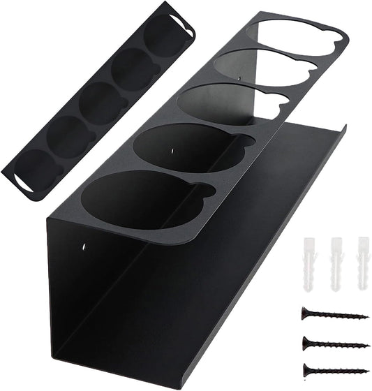 GENERIC Support Mural Adhésif Pour Tube De Graisse, 41,9 X 8,9 X 10,2 Cm, Support De Rangement Multicouche, Compartiment De Rangement Compact Pour Garage, Maison, Banc à Outils